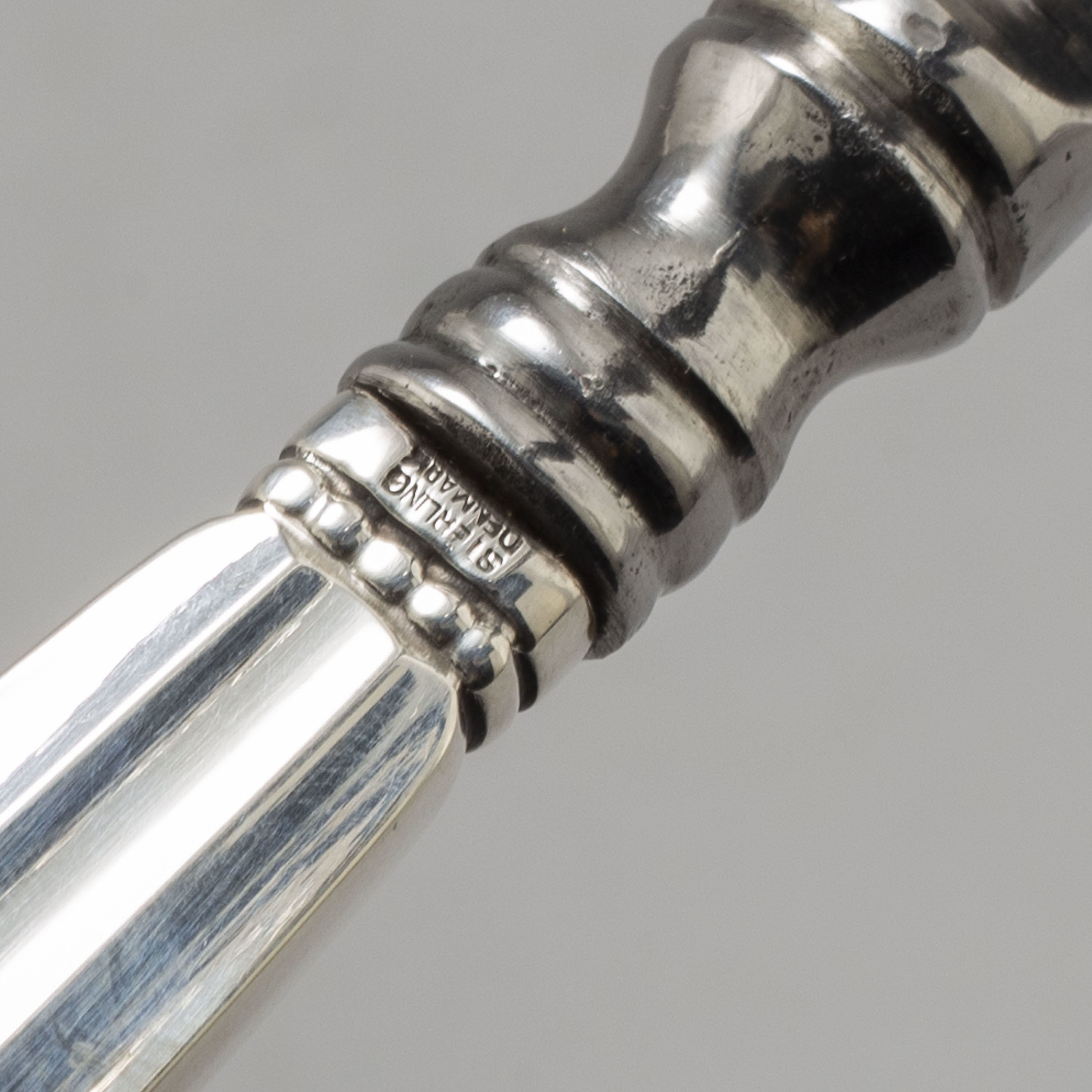 JOHAN ROHDE, a sterling silver and stainless steel "Acorn" nutcracker