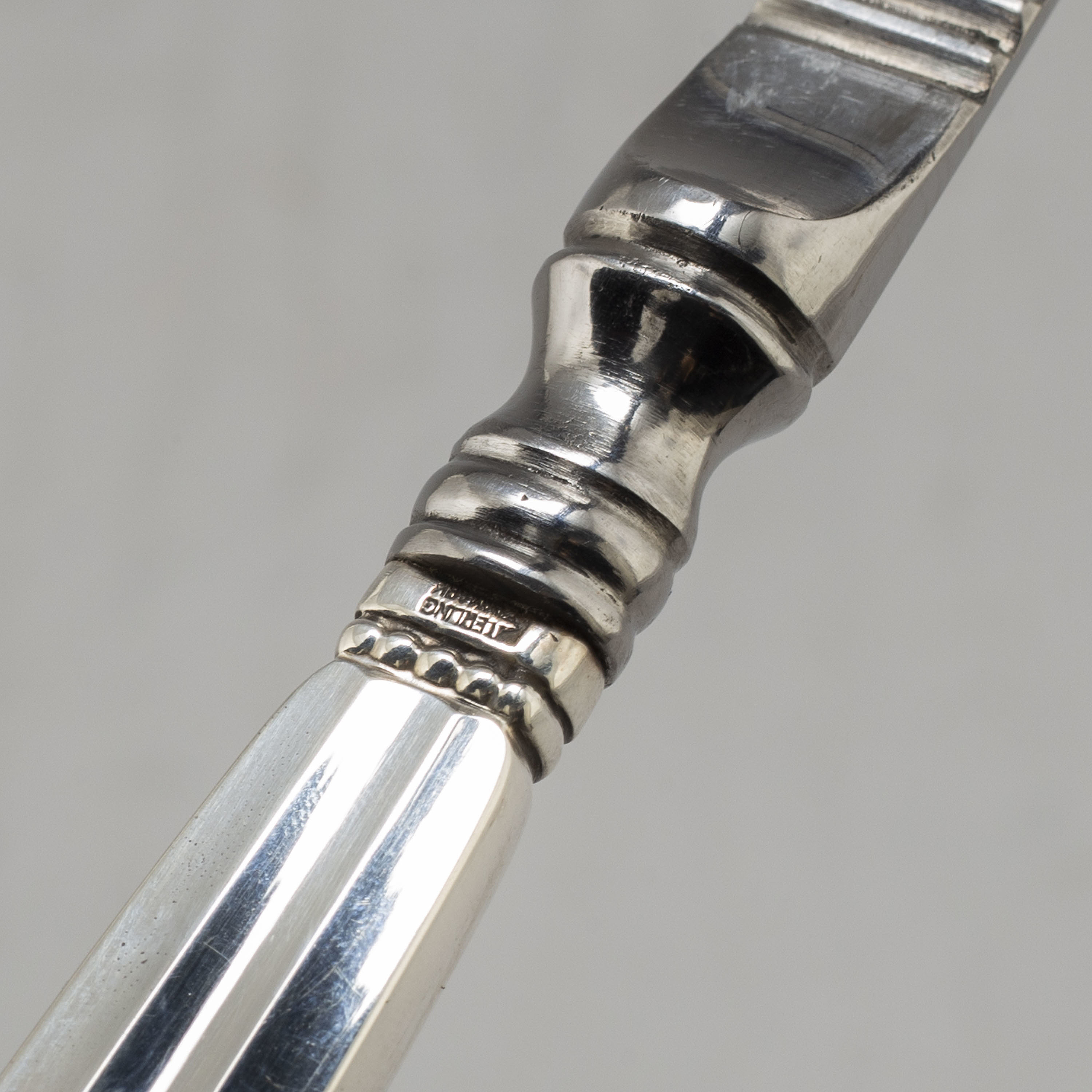 JOHAN ROHDE, a sterling silver and stainless steel "Acorn" nutcracker