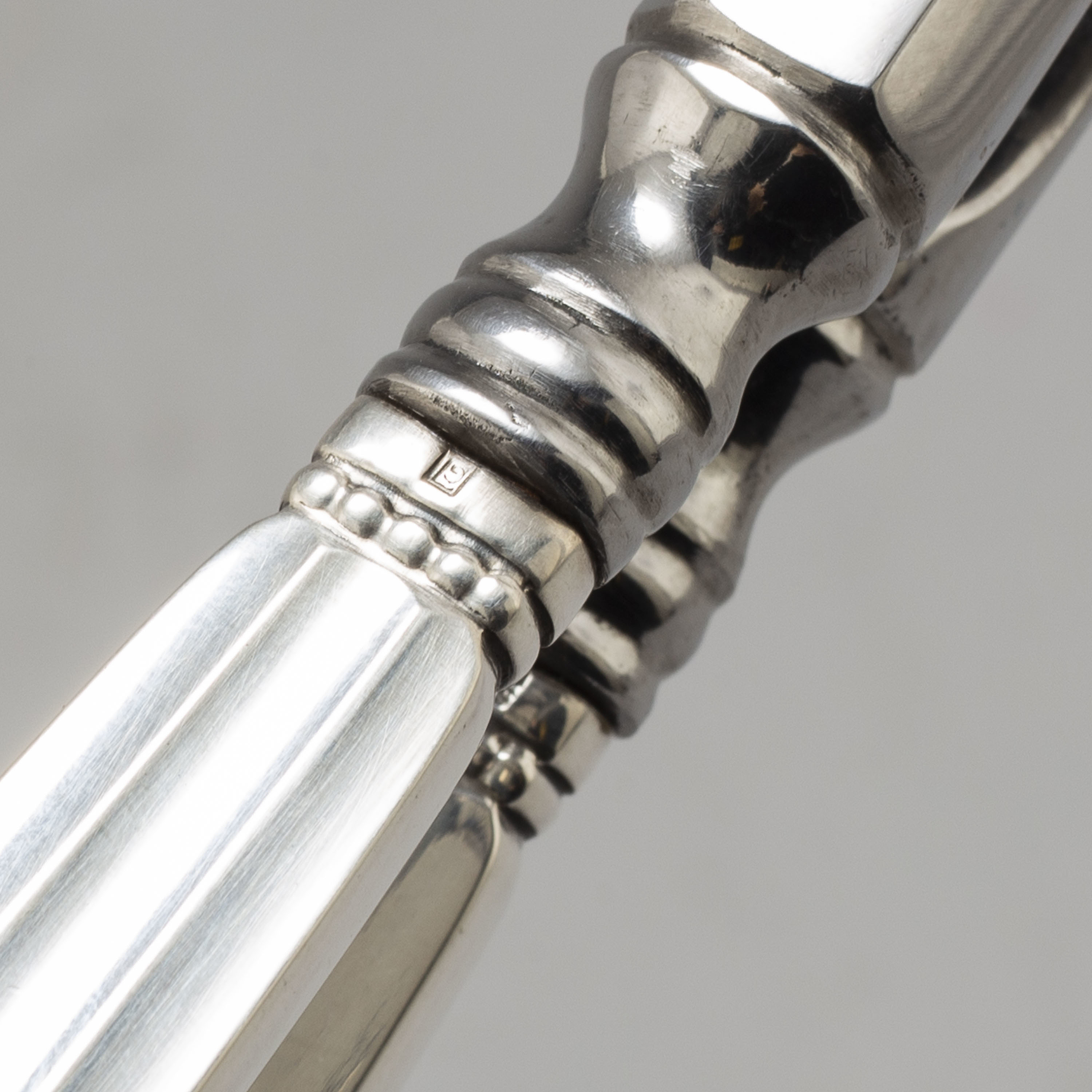 JOHAN ROHDE, a sterling silver and stainless steel "Acorn" nutcracker