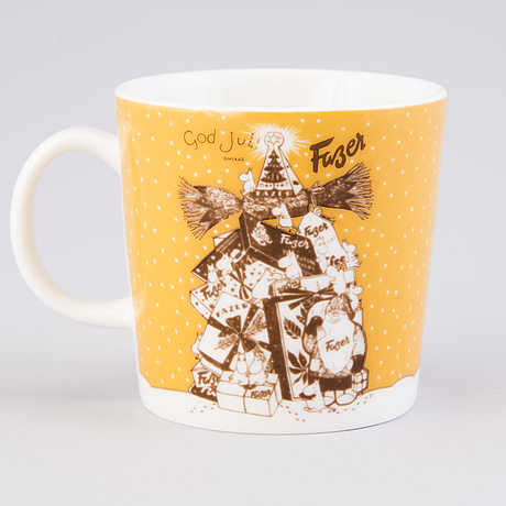 Moomin-mug, porcelain, 'fazer café', moomin characters, arabia 2004, numbered 304/400.