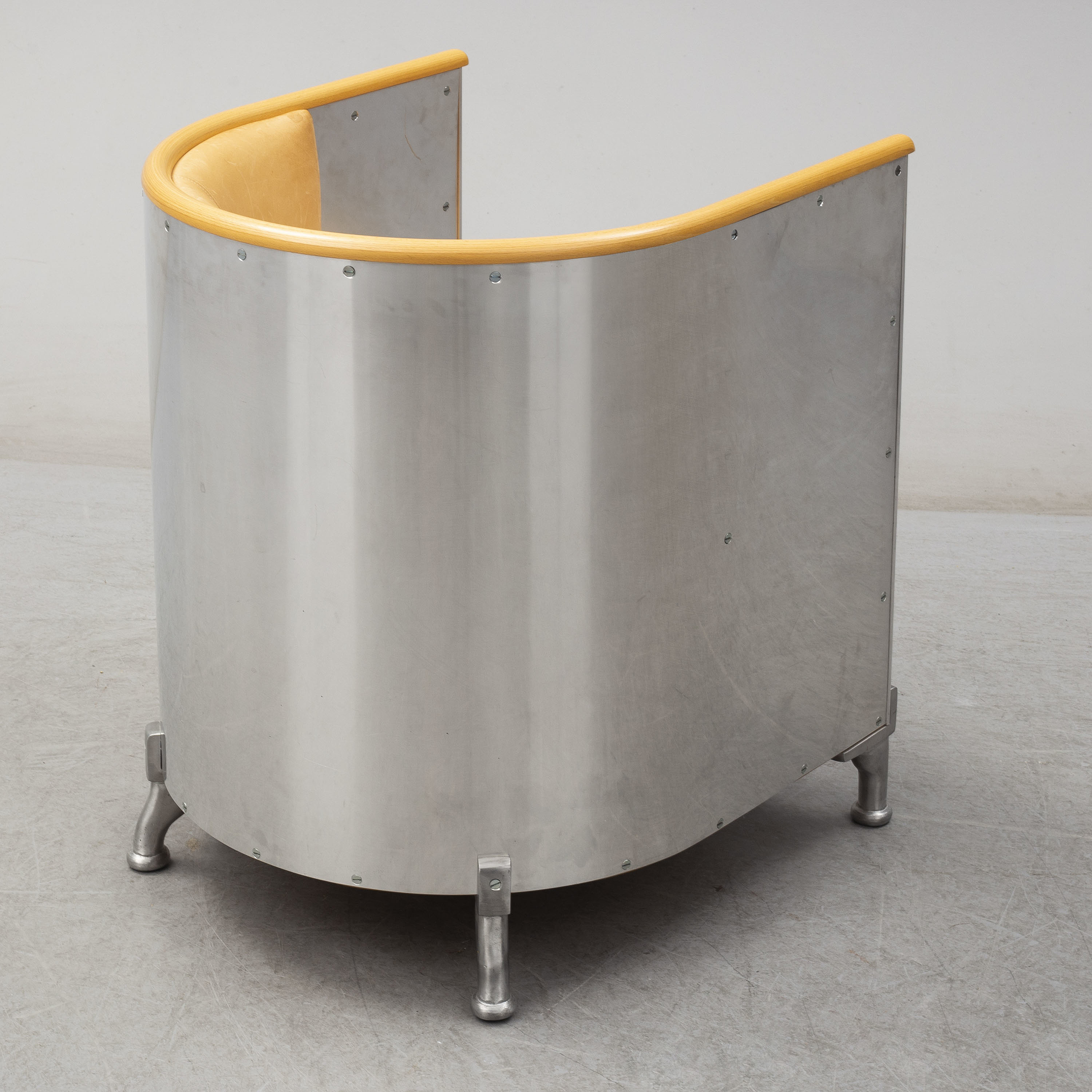 MATS THESELIUS, fåtölj, "Aluminium", Källemo, formgiven 1990. - Bukowskis