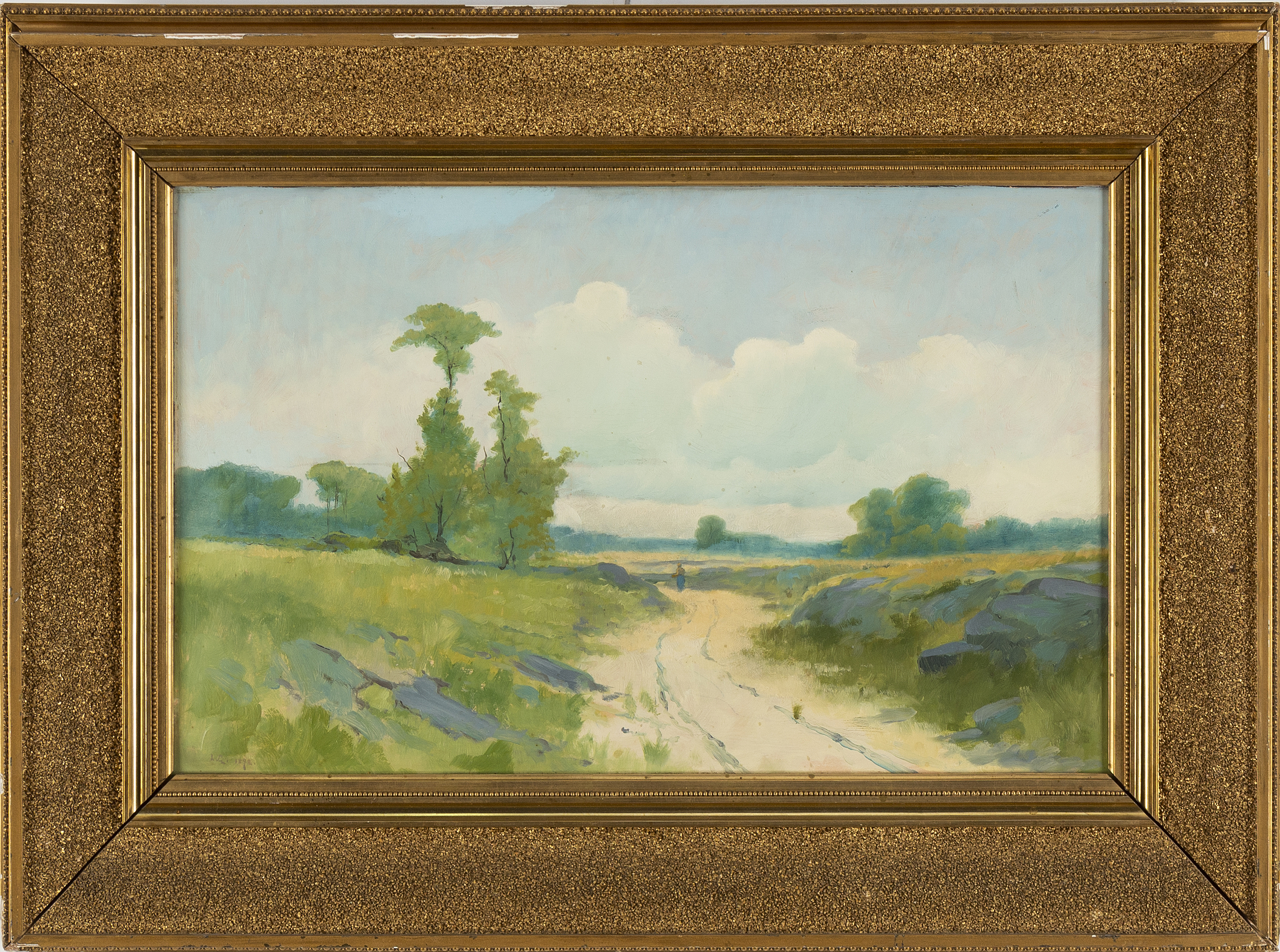 UNIDENTIFIED ARTIST, oil on panel, signed and dated 1892. - Bukowskis