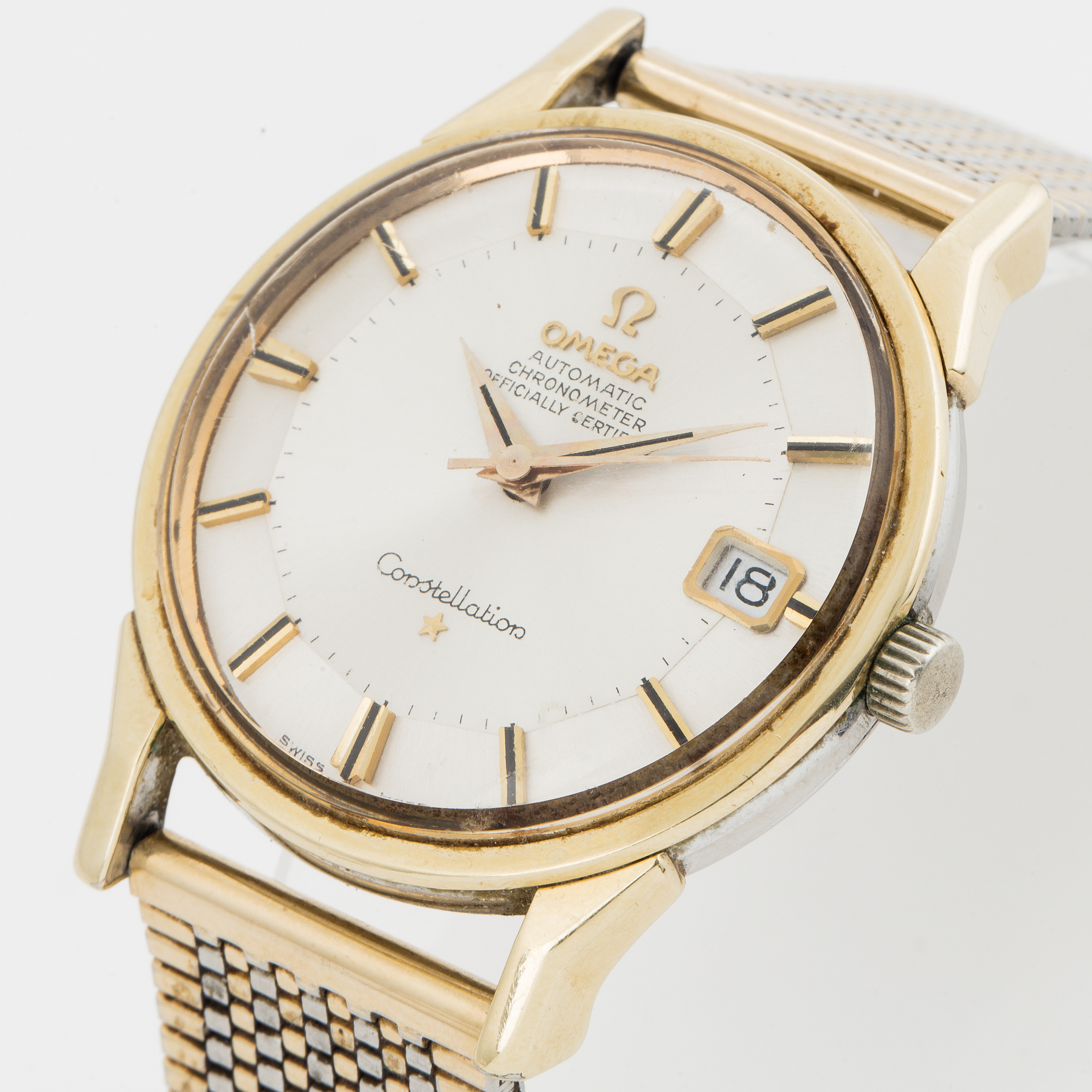 OMEGA, Constellation, Chronometer, "PiePan", wristwatch, 34 mm