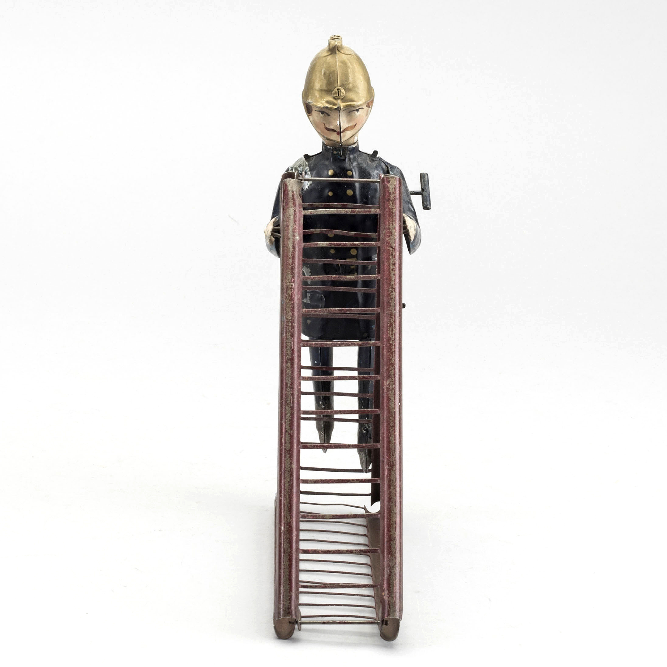 Ancienne Tête De Pompier Fernand Martin En Tôle - 1900 - Pour Pièces Ou Collection