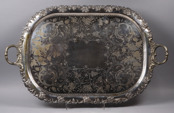 113097. BRICKA, nysilver. 1900-tal.