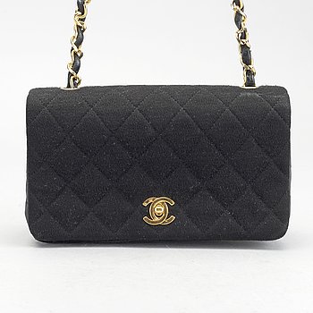 A Chanel flap bag.