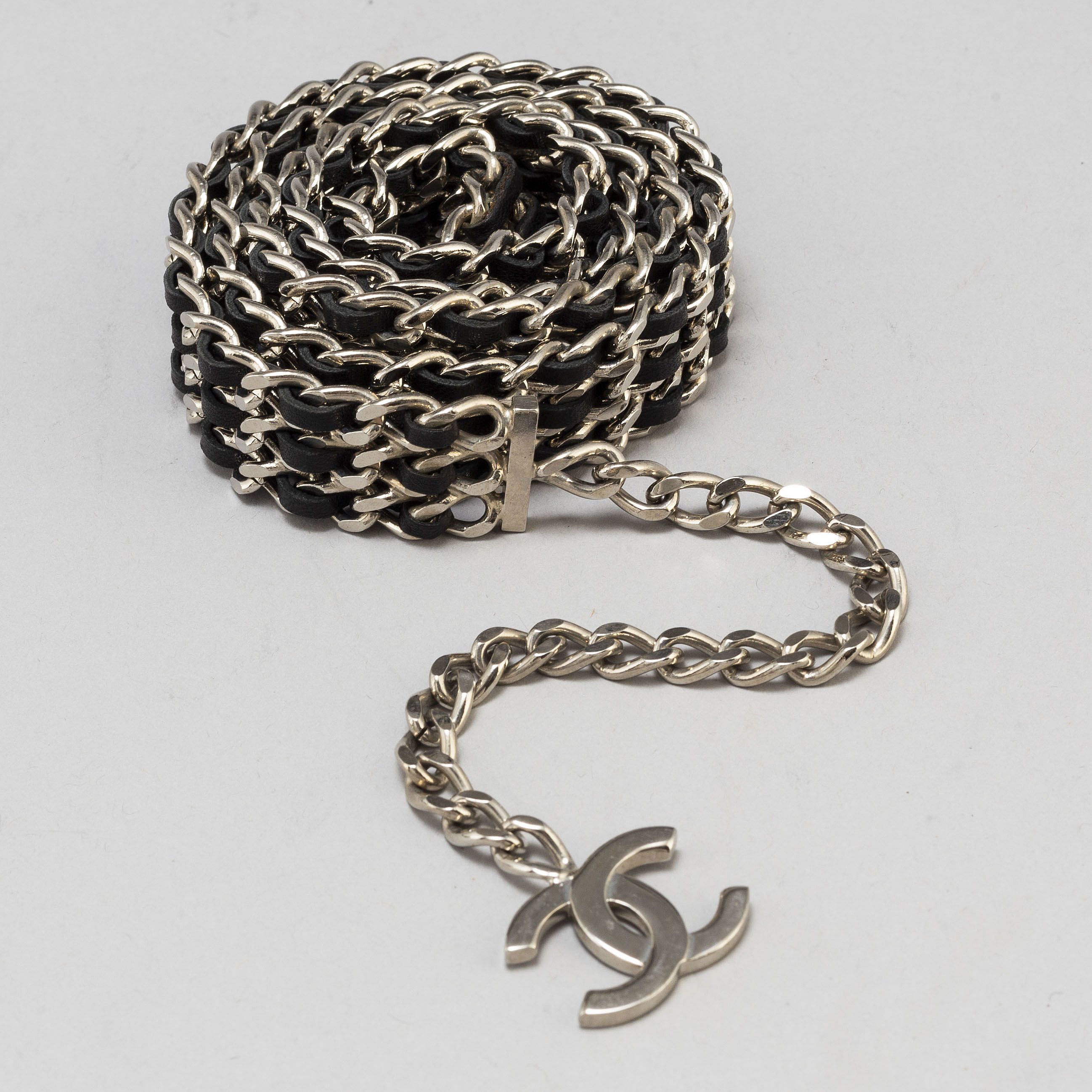 chanel iced out chain