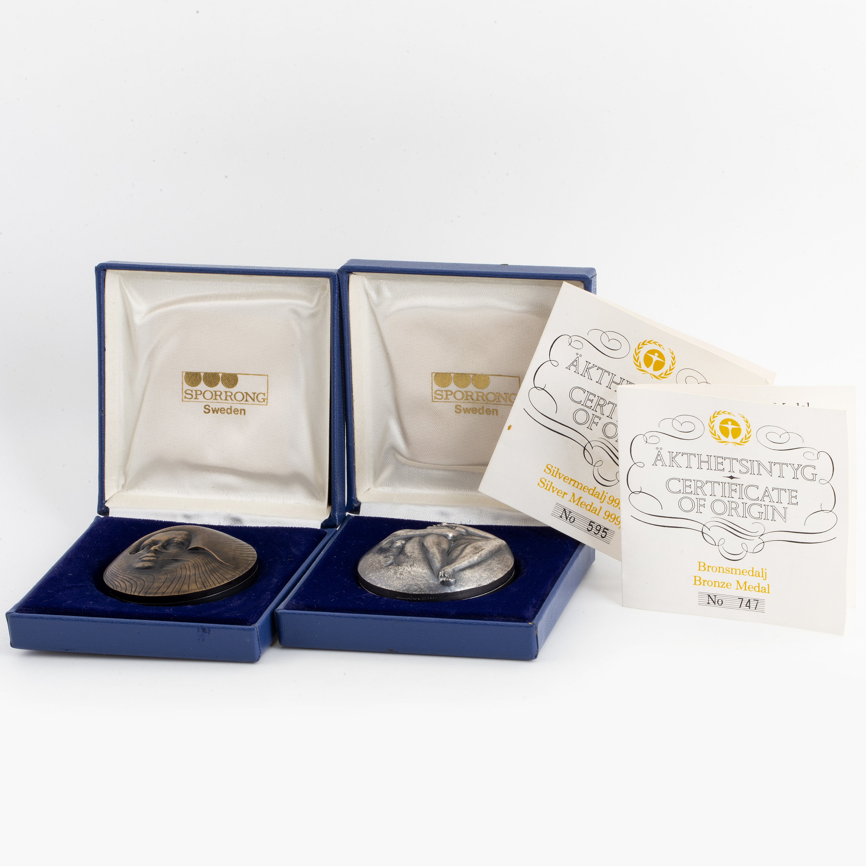 Two commemorative medals, UN Conference 1972. Bukowskis