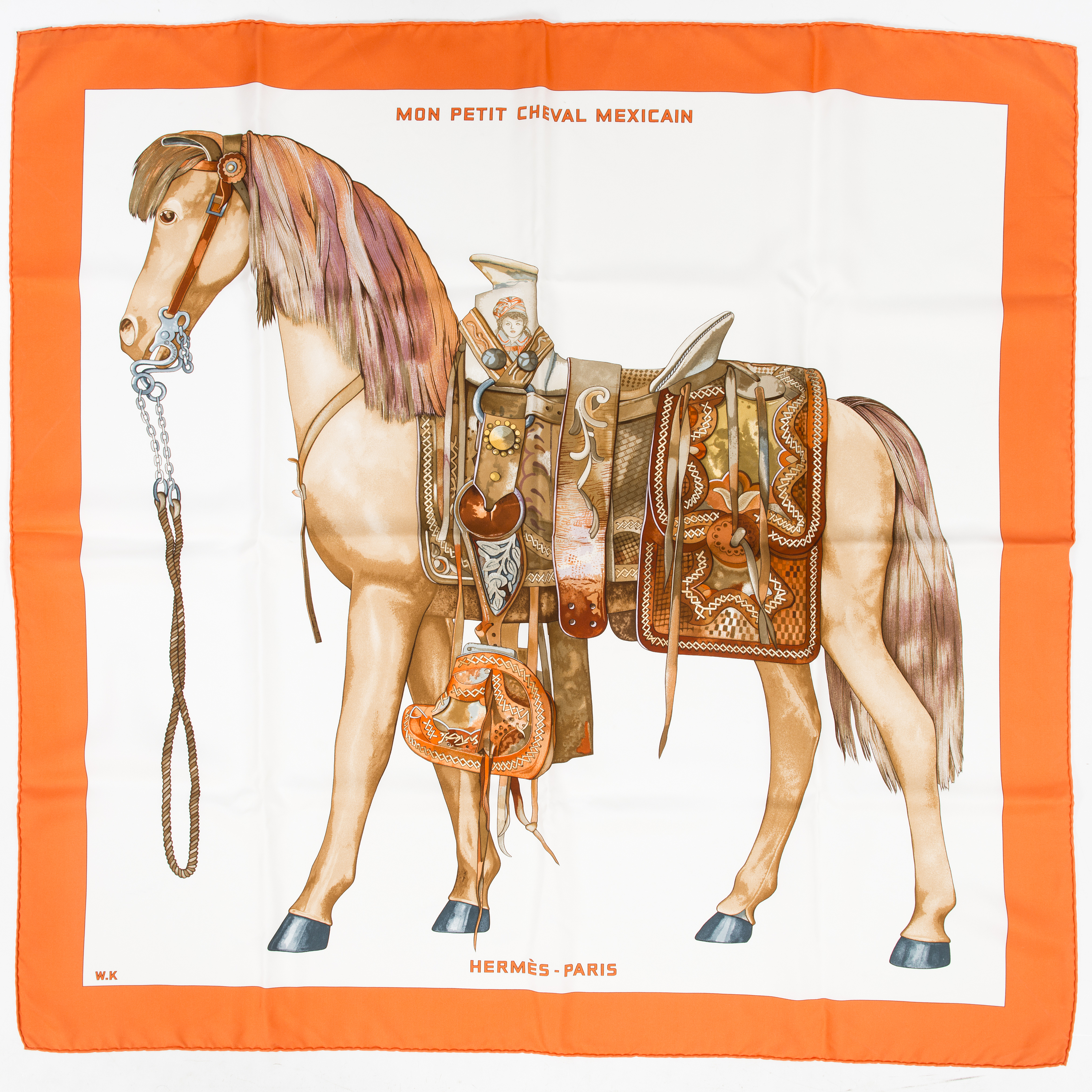 Lot De 2 Foulards Avec Bijoux/slides Cheval – Accessoires Mode, Occasion