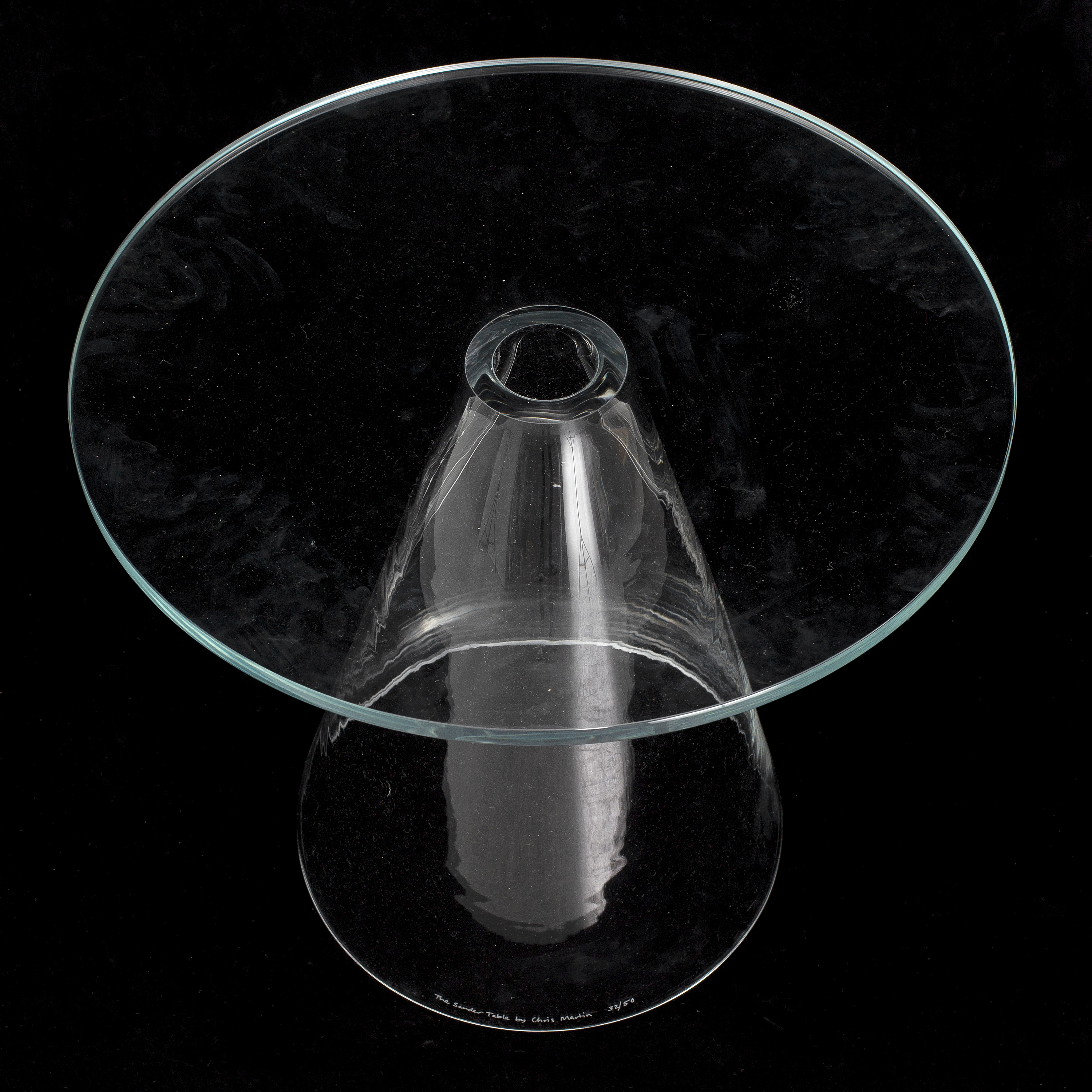 GLASBORD, "The Sander table", Massproductions, signerat och numrerat