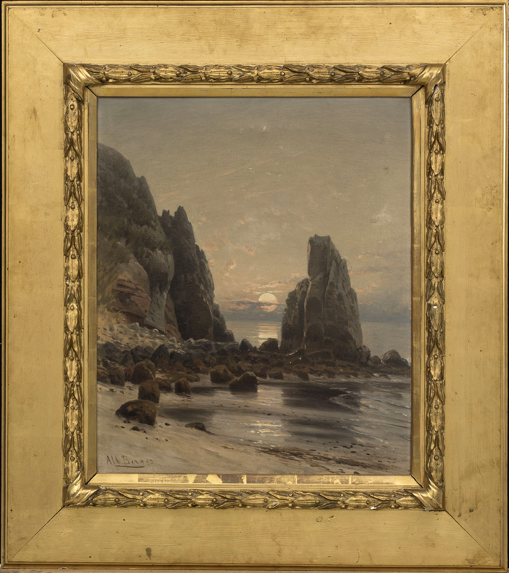 ALBERT BERG, olja på duk, signerad. Bukowskis