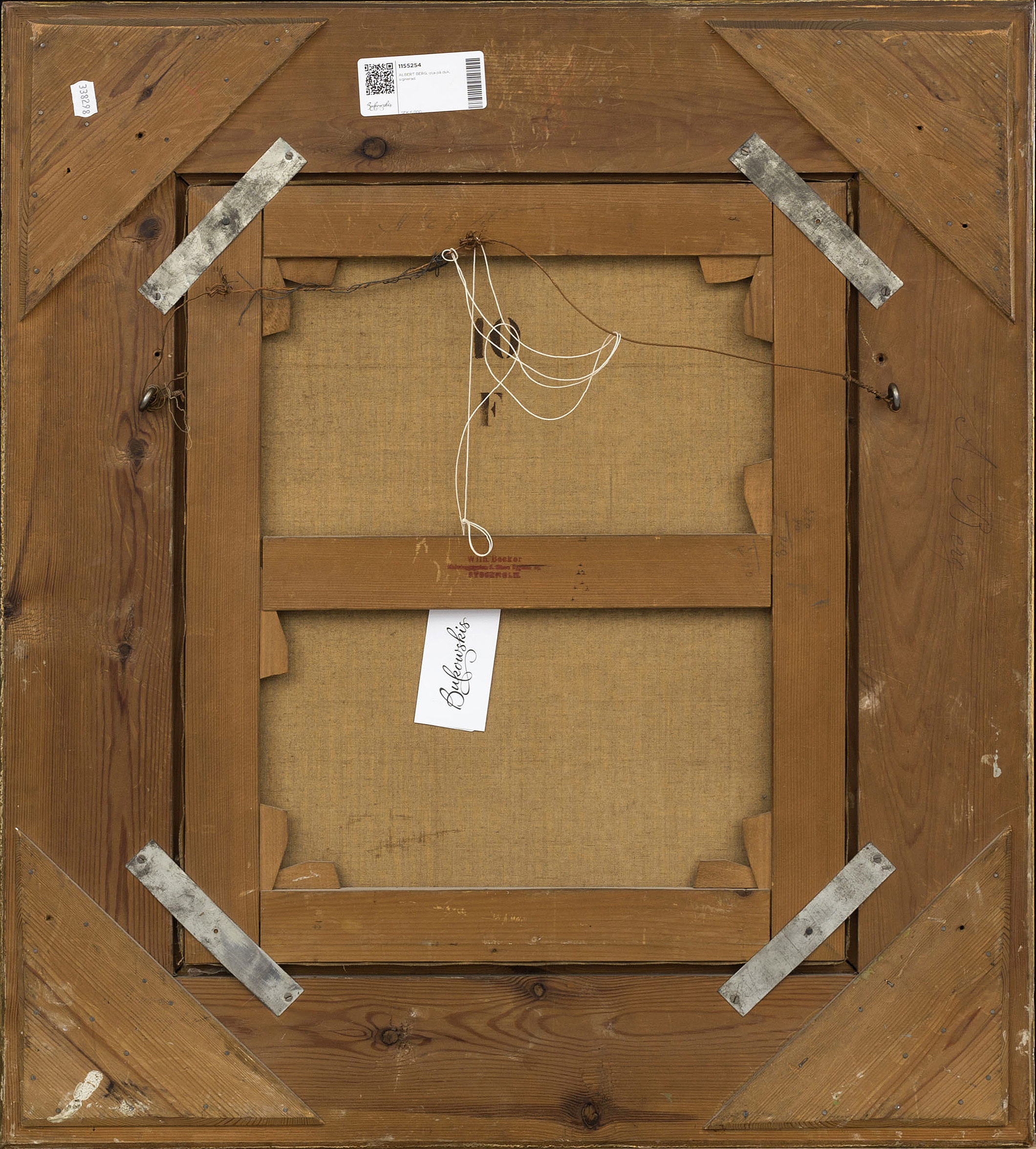 ALBERT BERG, oil on canvas, signed. Bukowskis