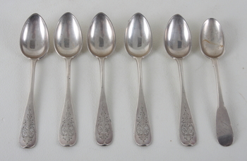 115575. TESKEDAR, 51 st, silver Ryssland, 1800-talets slut.