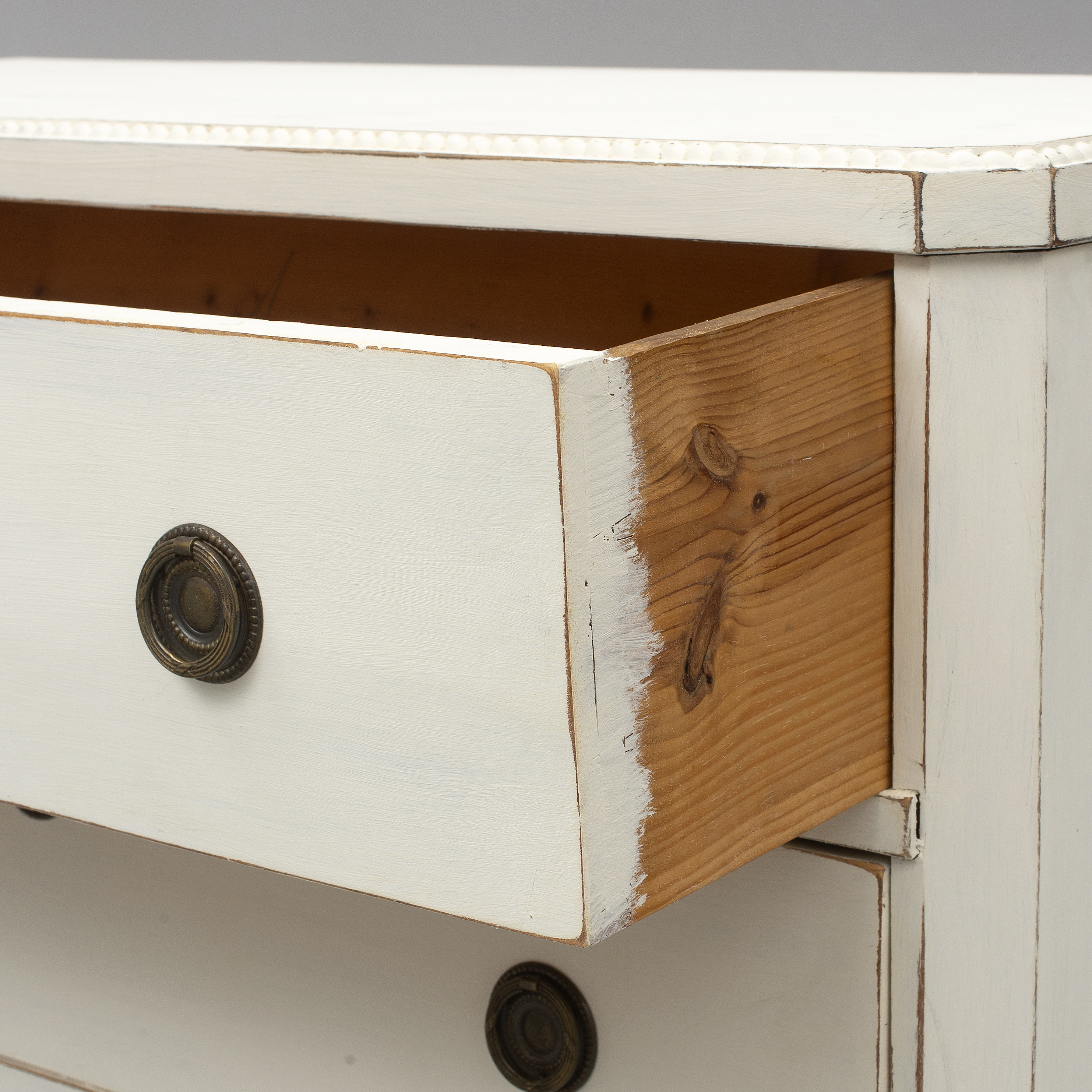 A Painted Pine Gustavian Style Chest Of Drawers Early 20th