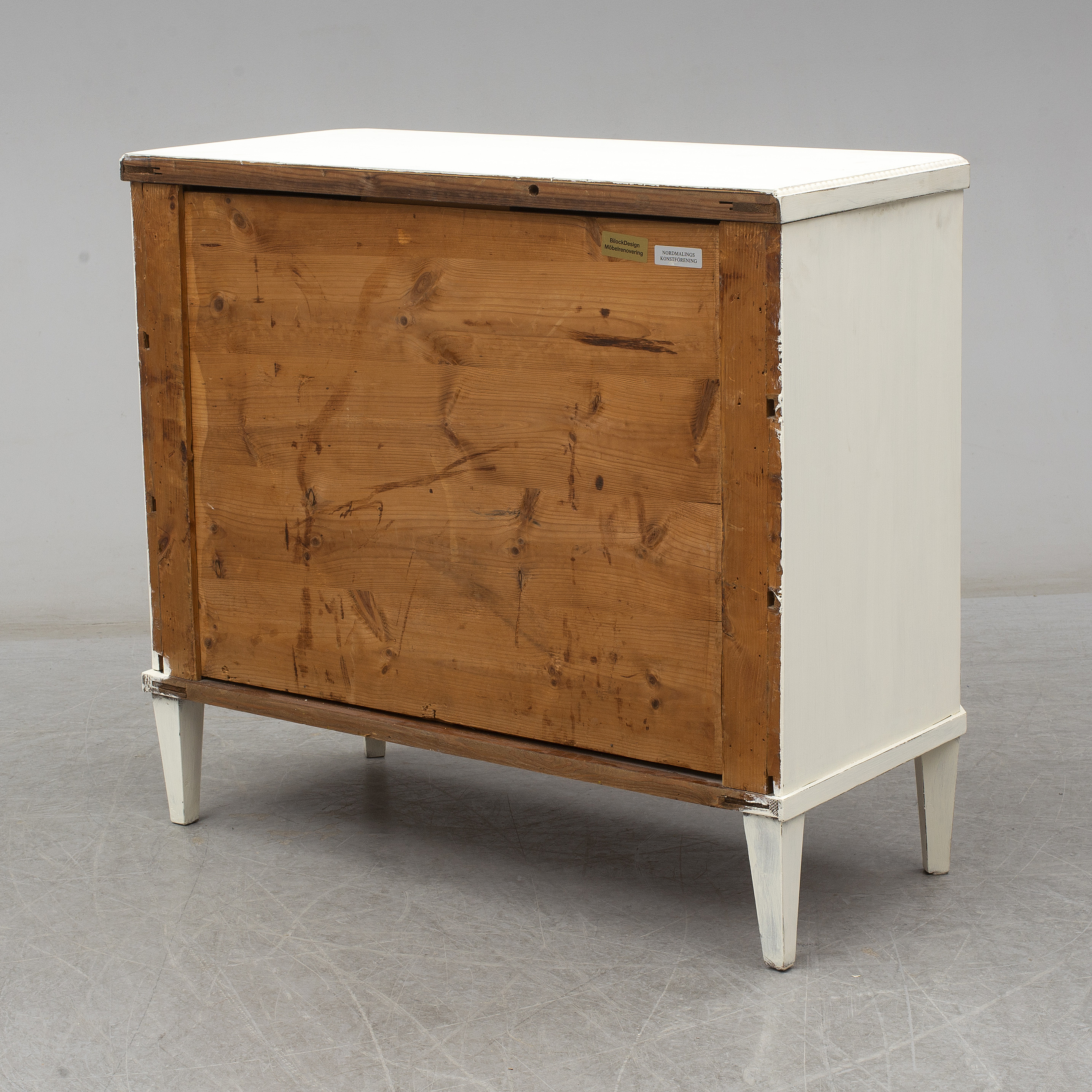 A Painted Pine Gustavian Style Chest Of Drawers Early 20th