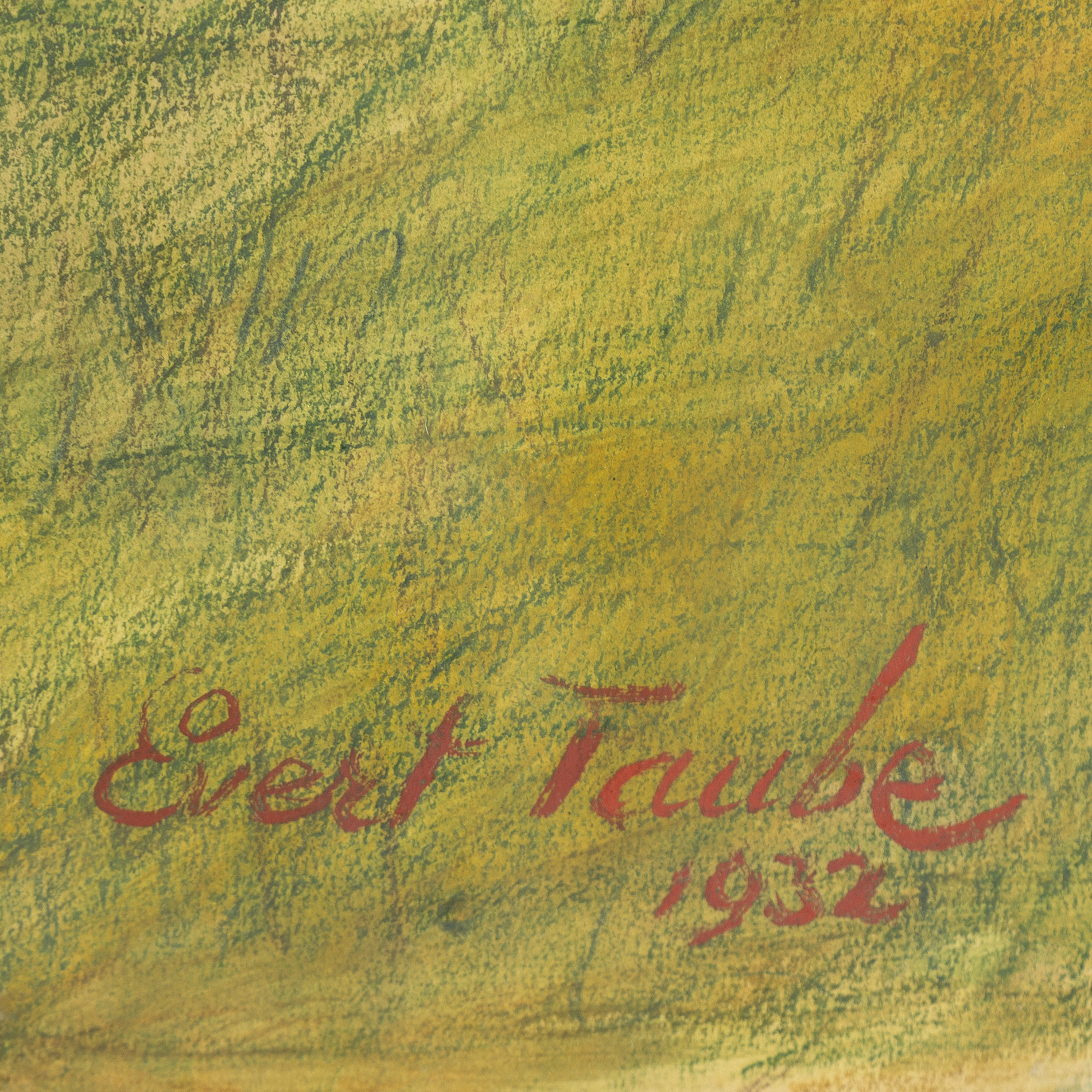 EVERT TAUBE, akvarell, signerad Evert Taube och daterad 1932. Bukowskis