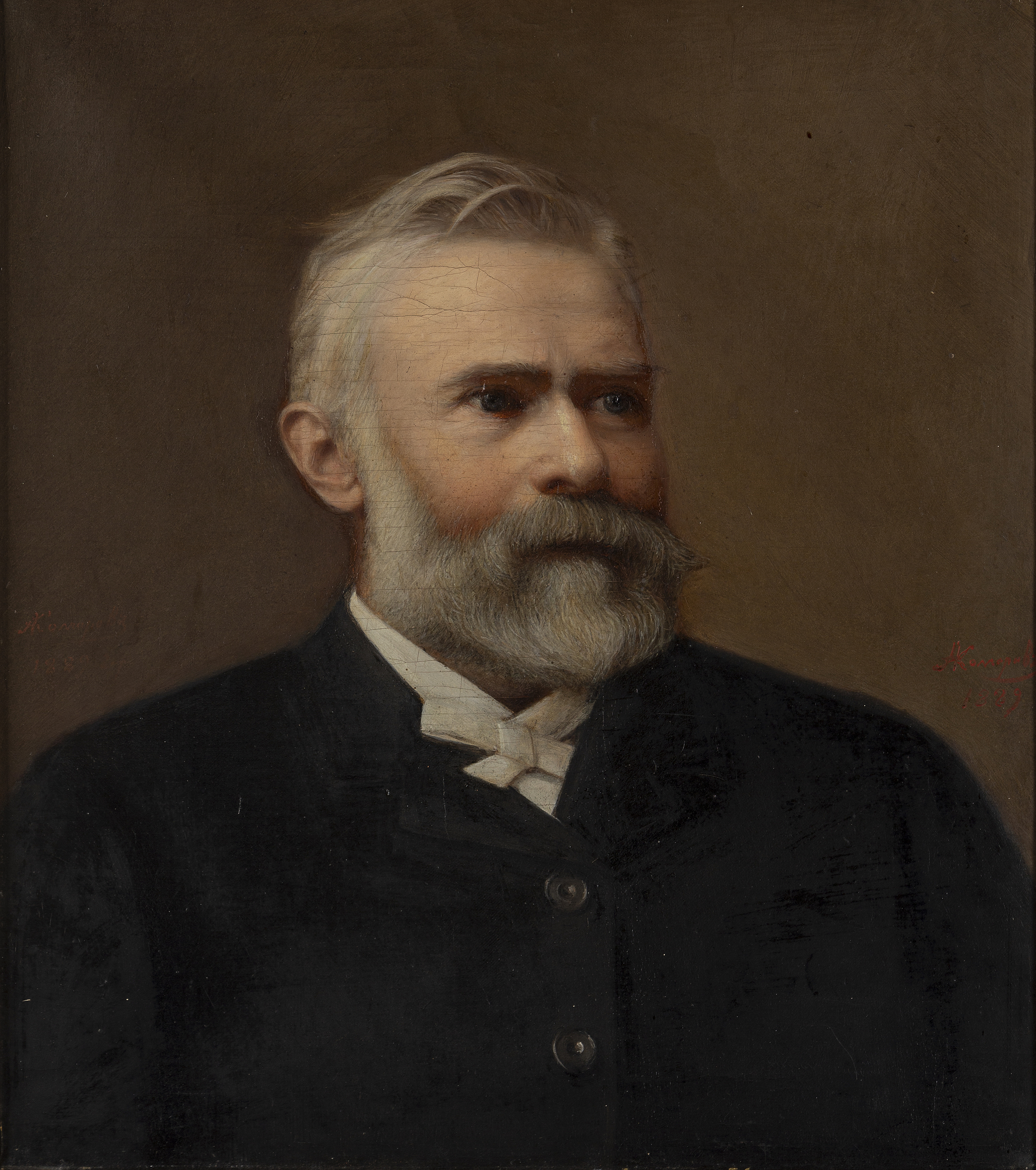 RUSSIAN ARTIST, a portrait of Ludvig Nobel (18311888), oil on canvas