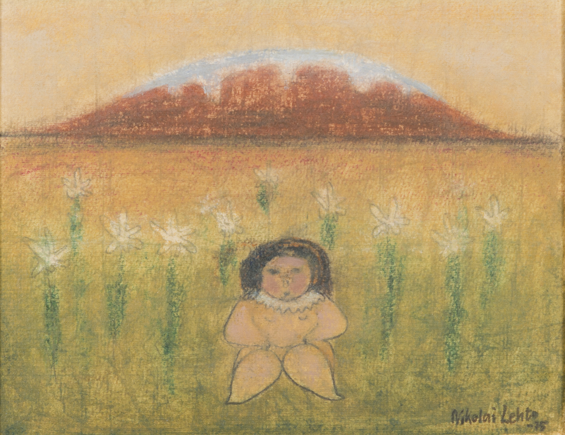 NIKOLAI LEHTO, öljy levylle, signeerattu ja päivätty 75. Bukowskis