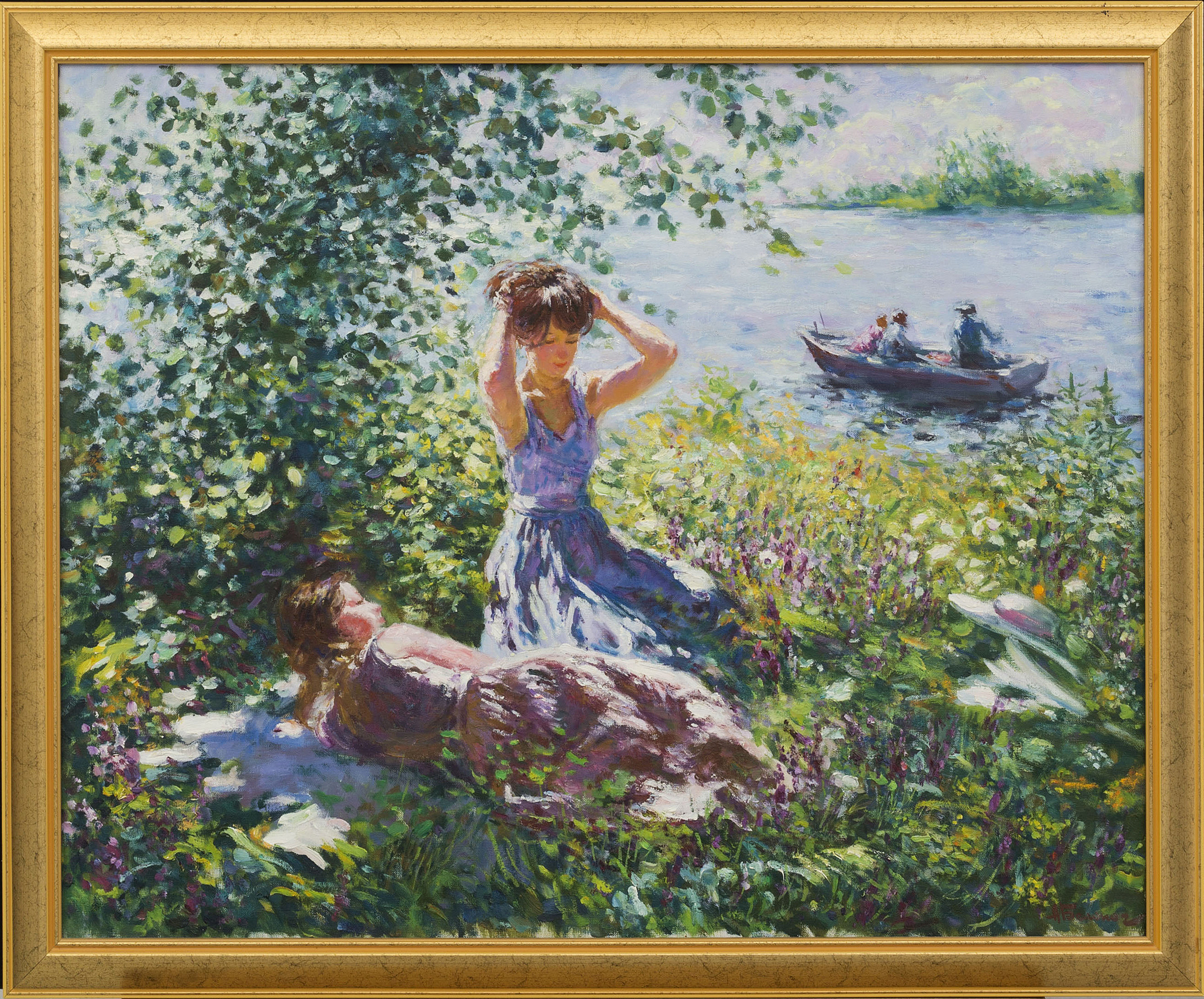 ANATOLI BELONOG, olja på duk, signerad. Bukowskis