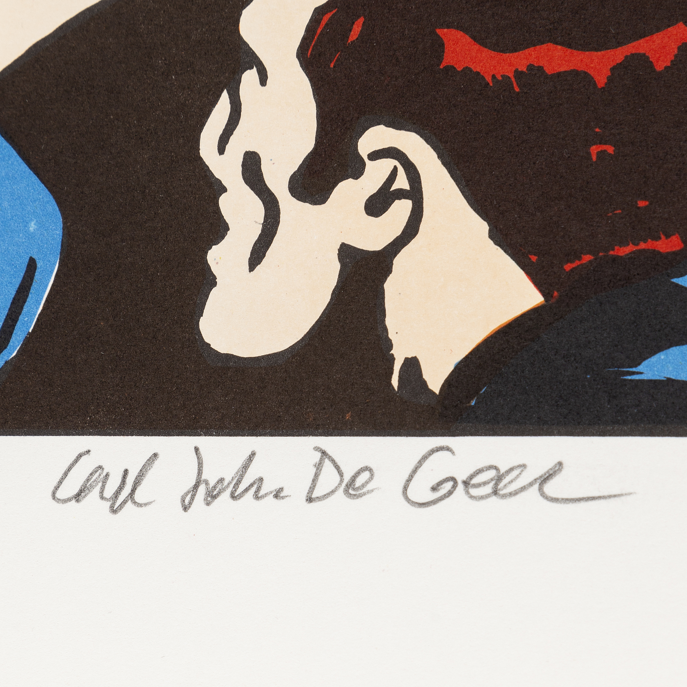 CARL JOHAN DE GEER, litograph in color, signed and numbered 94/290 ...