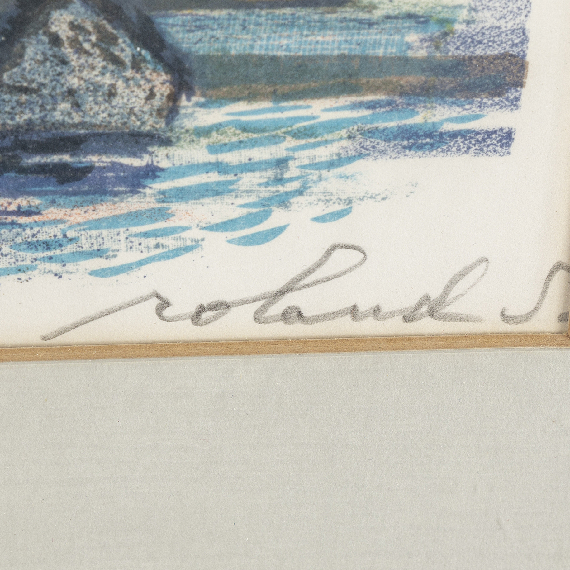 ROLAND SVENSSON, lithograph in colours, signed Roland S. and numbered H