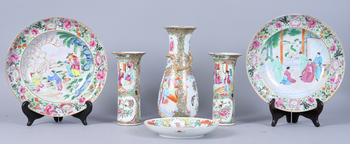 116799. PARTI PORSLIN, 6 delar, porslin, Kina, 18001900-tal.
