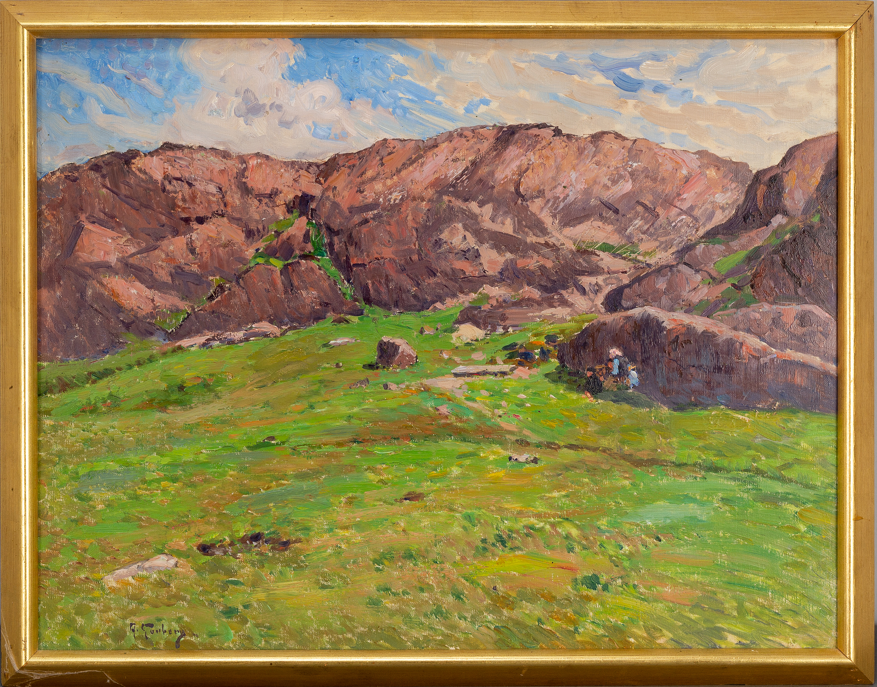 ANTON GENBERG, olja på duk, signerad A. Genberg. - Bukowskis
