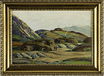 EMANUEL AAGE PETERSEN, olja på duk, signerad. Bukowskis