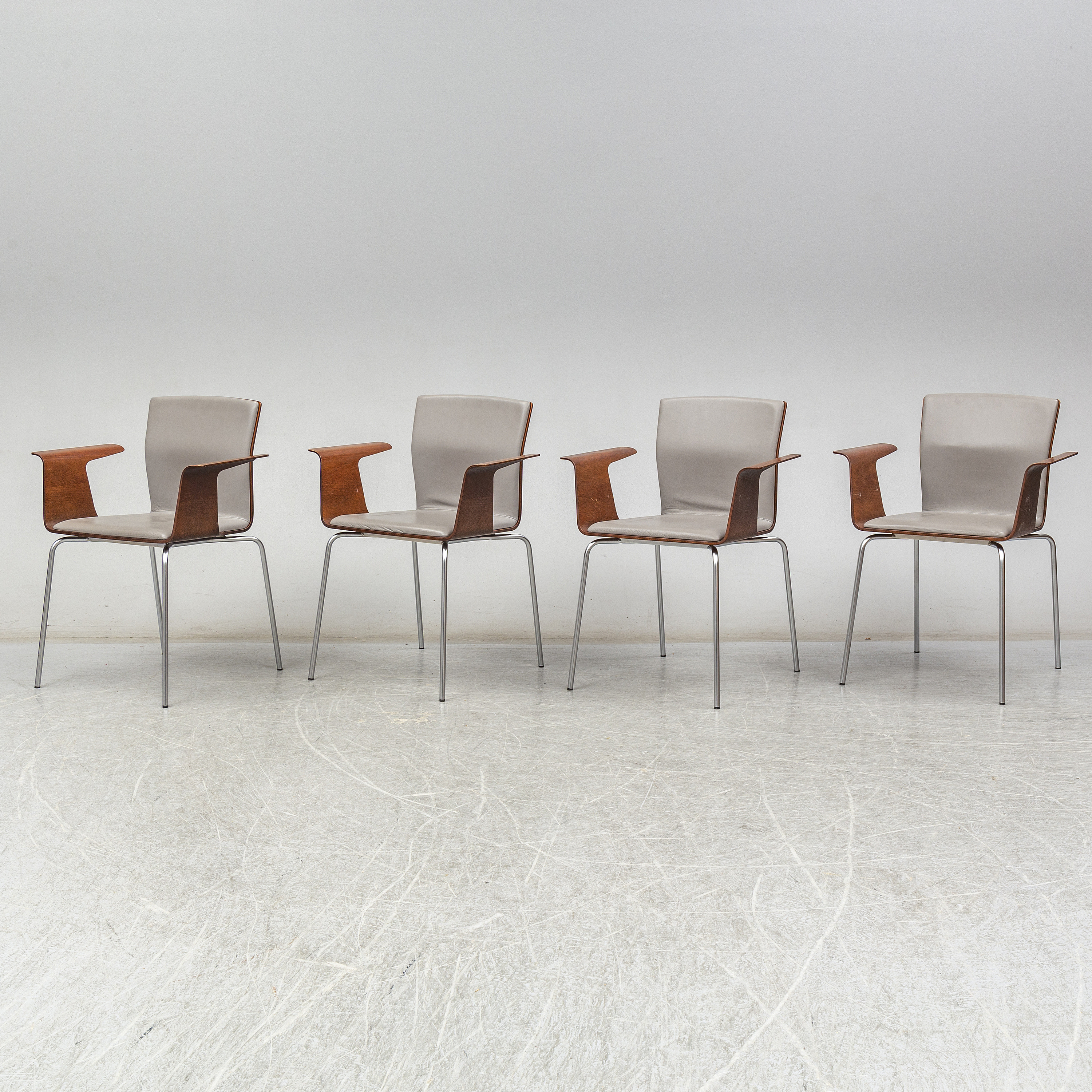 Four armchairs 'Bird' by Ralf Lindberg, Gärsnäs, Sweden 2006. - Bukowskis