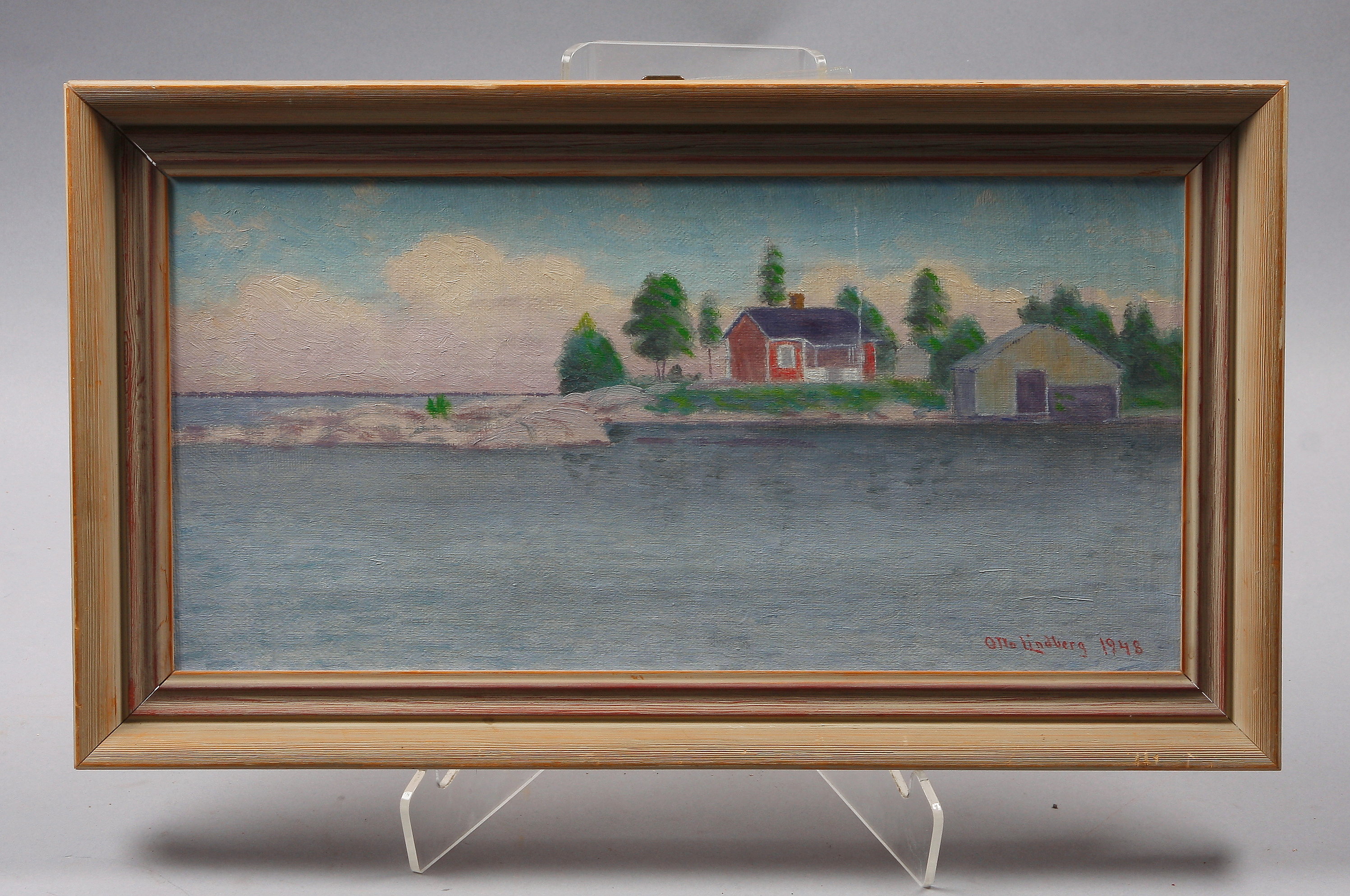 OTTO LINDBERG, olja på duk. Sign. Bukowskis