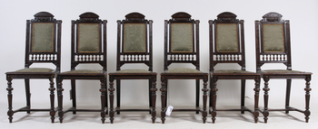 118209. STOLAR, 6 st, nyrenässans, 18001900-tal.