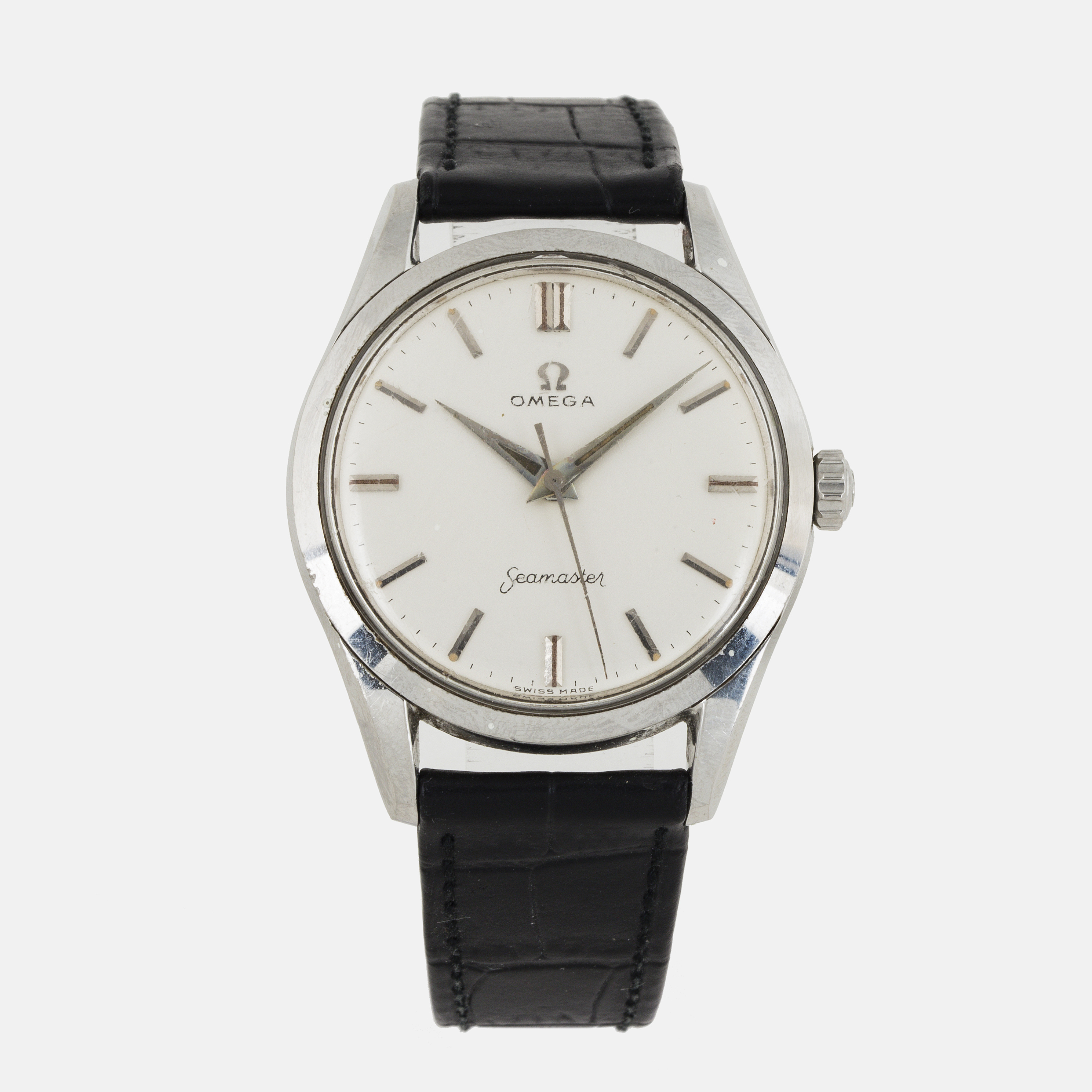 OMEGA, Seamaster, wristwatch, 35.5 mm. - Bukowskis