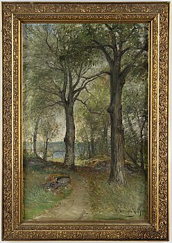OLOF HERMELIN, oil on canvas, signed and dated 1900. - Bukowskis