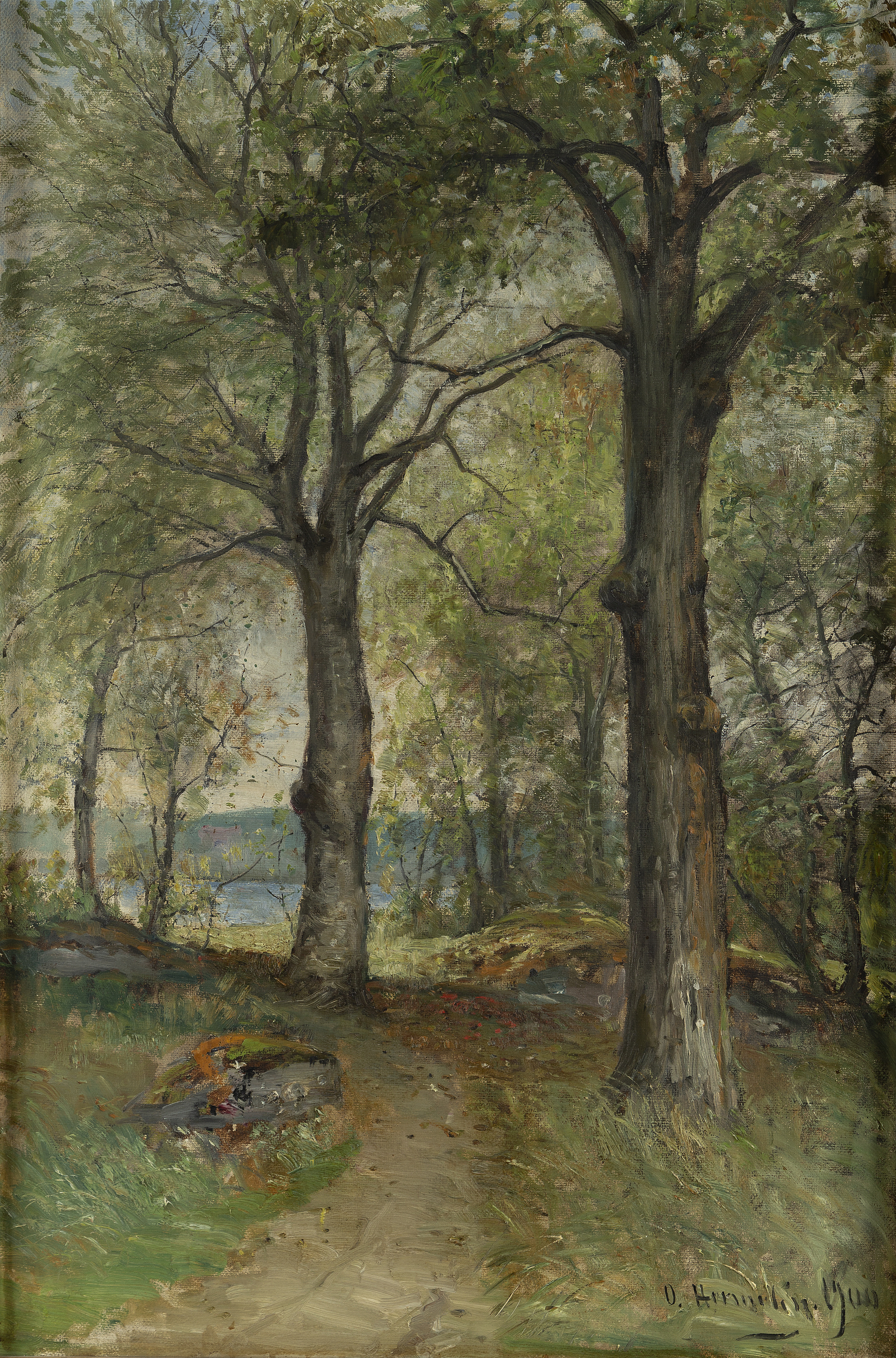 OLOF HERMELIN, oil on canvas, signed and dated 1900. - Bukowskis
