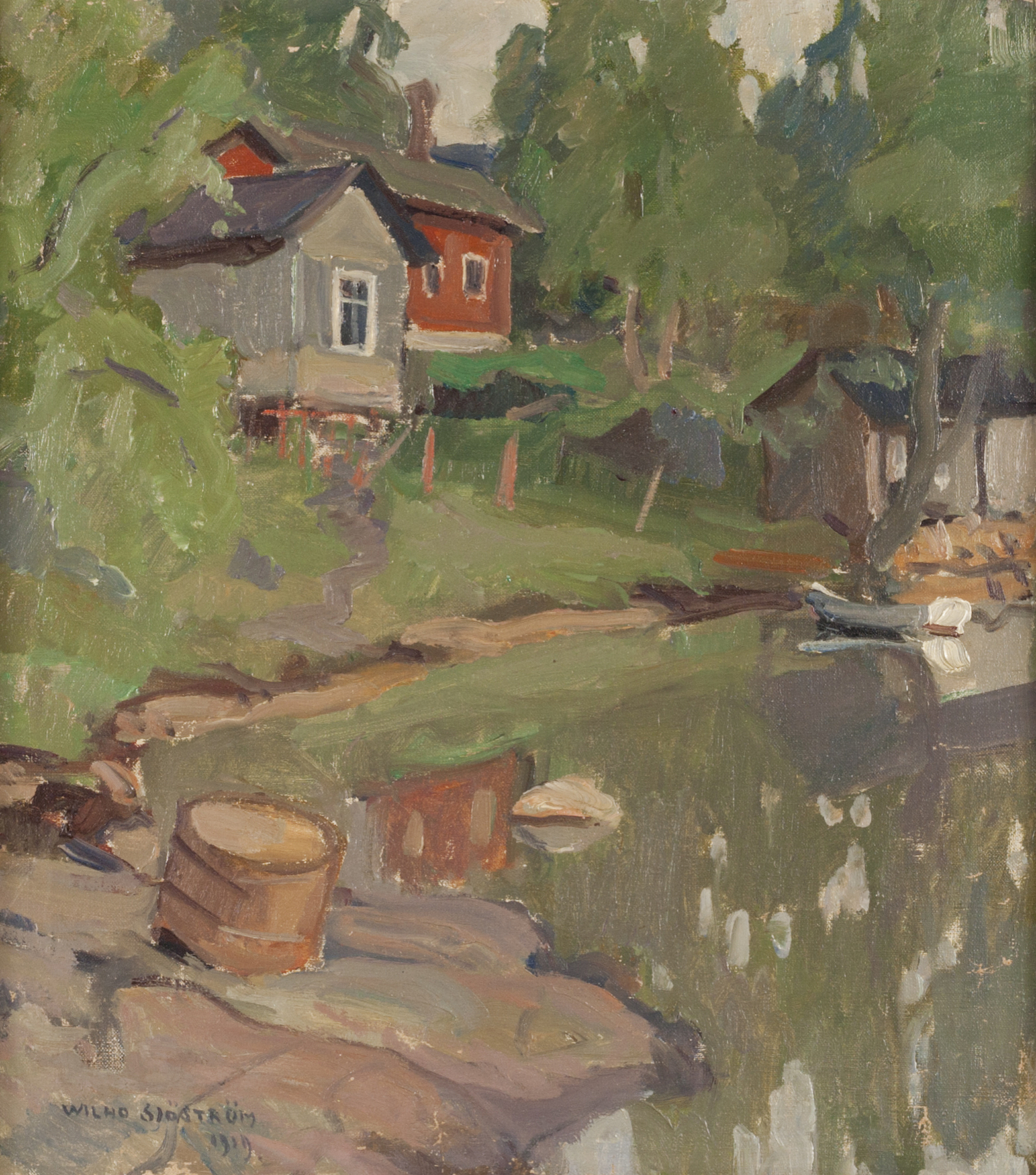 WILHO SJÖSTRÖM, oil on canvas, signed and dated 1929. - Bukowskis
