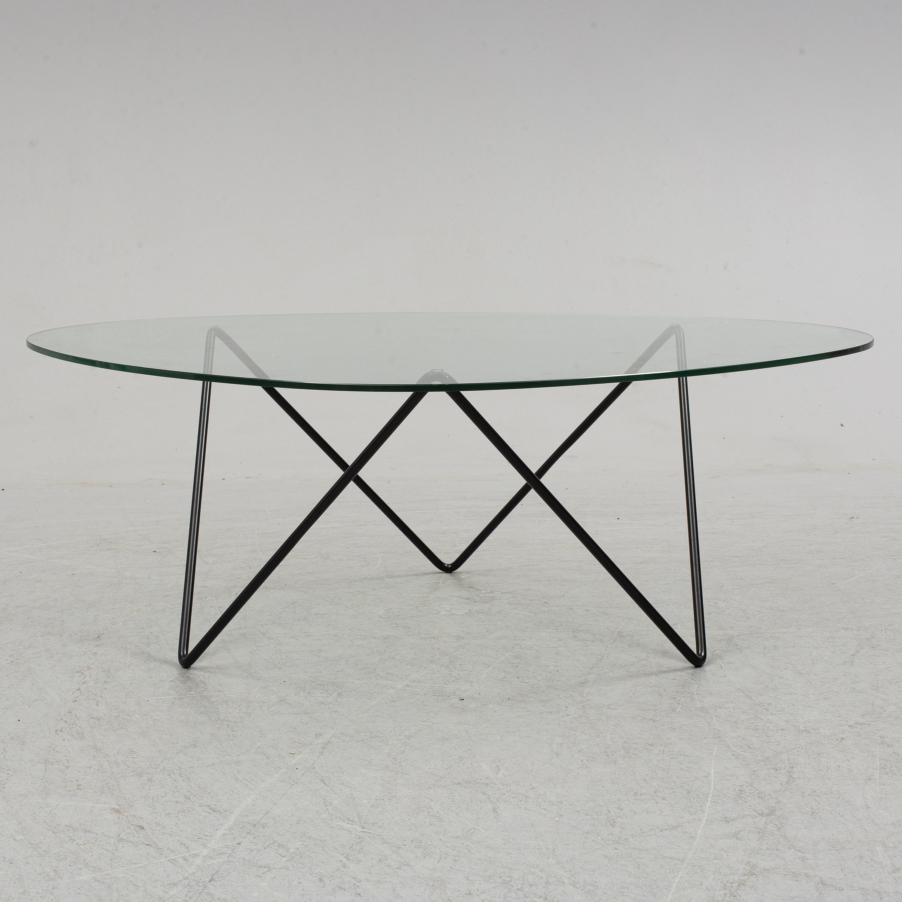 CORSINI & MILLET, a 'Pedrera' glass top coffee table from ...