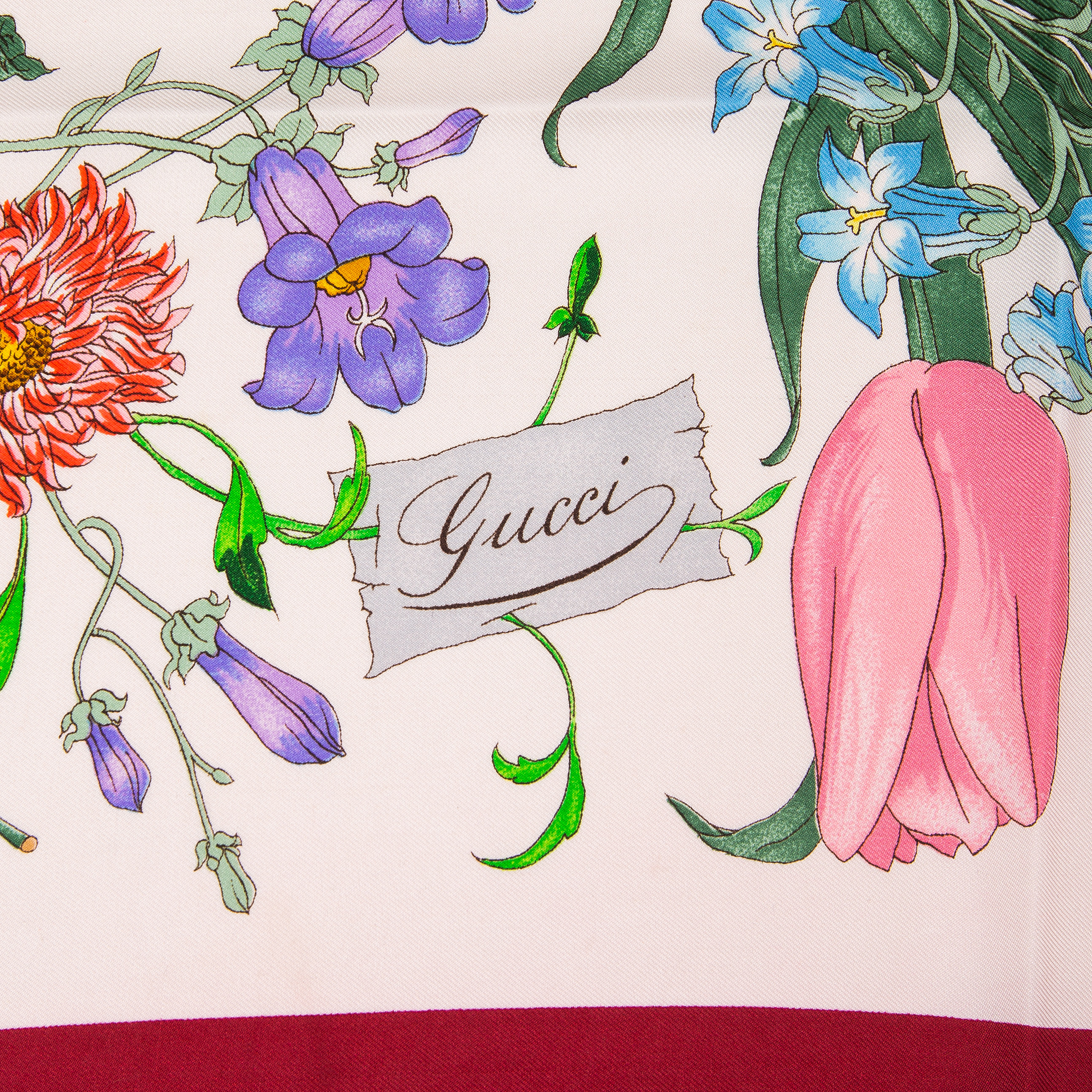 gucci floral head scarf
