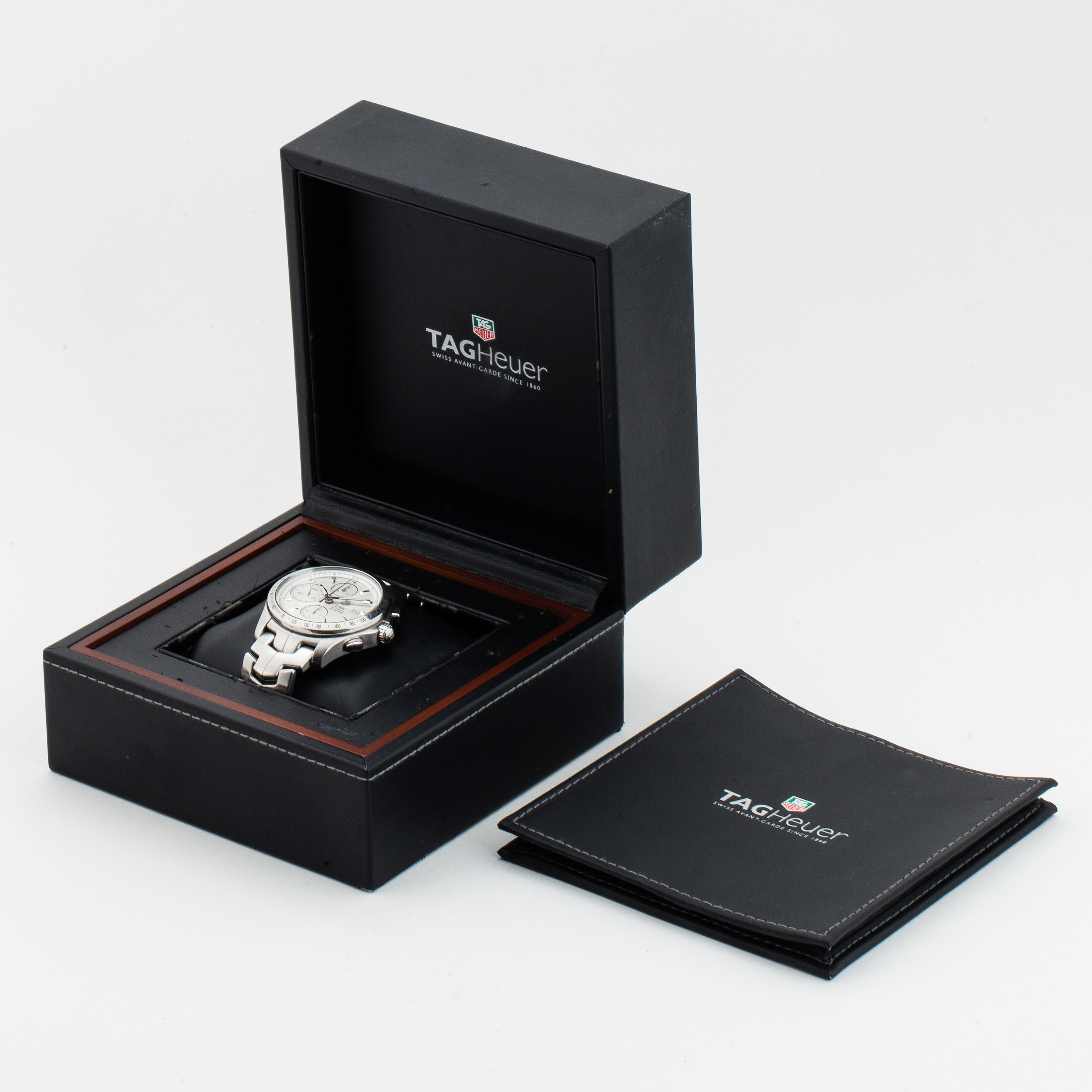 TAG HEUER, Link (200 Meters), "Tachymetre", chronograph, wristwatch, 42