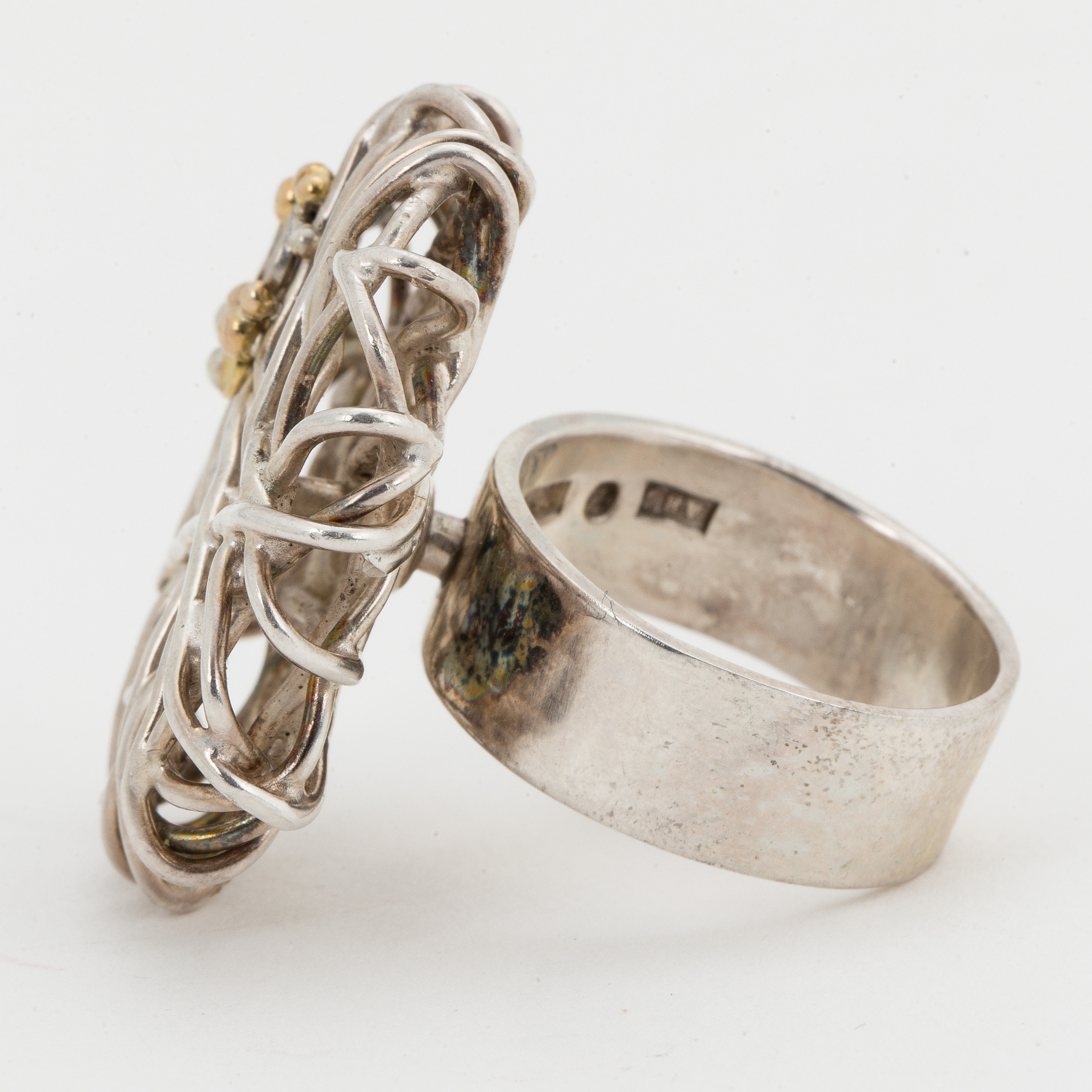 ANDERS HÖGBERG, ring, sterlingsilver, 1989. Bukowskis