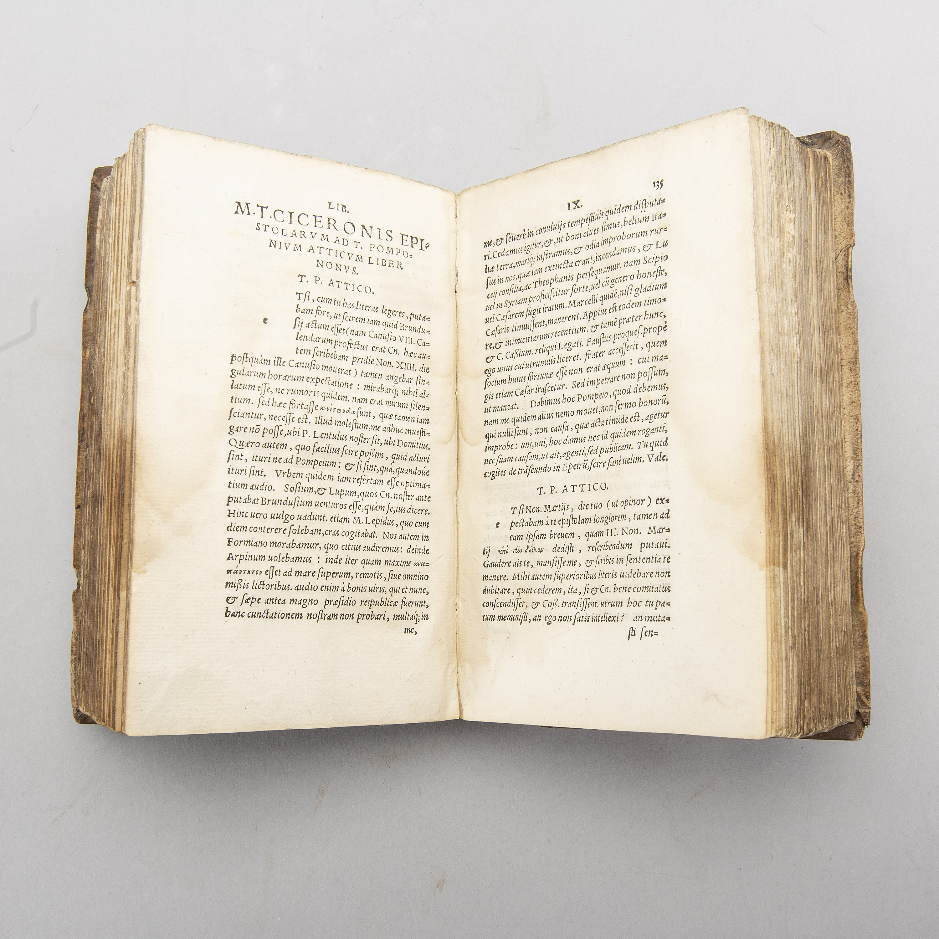 Bok, Marcus Tullius Cicero 'Alterum Epistolarum volumen Ad T. Atticum