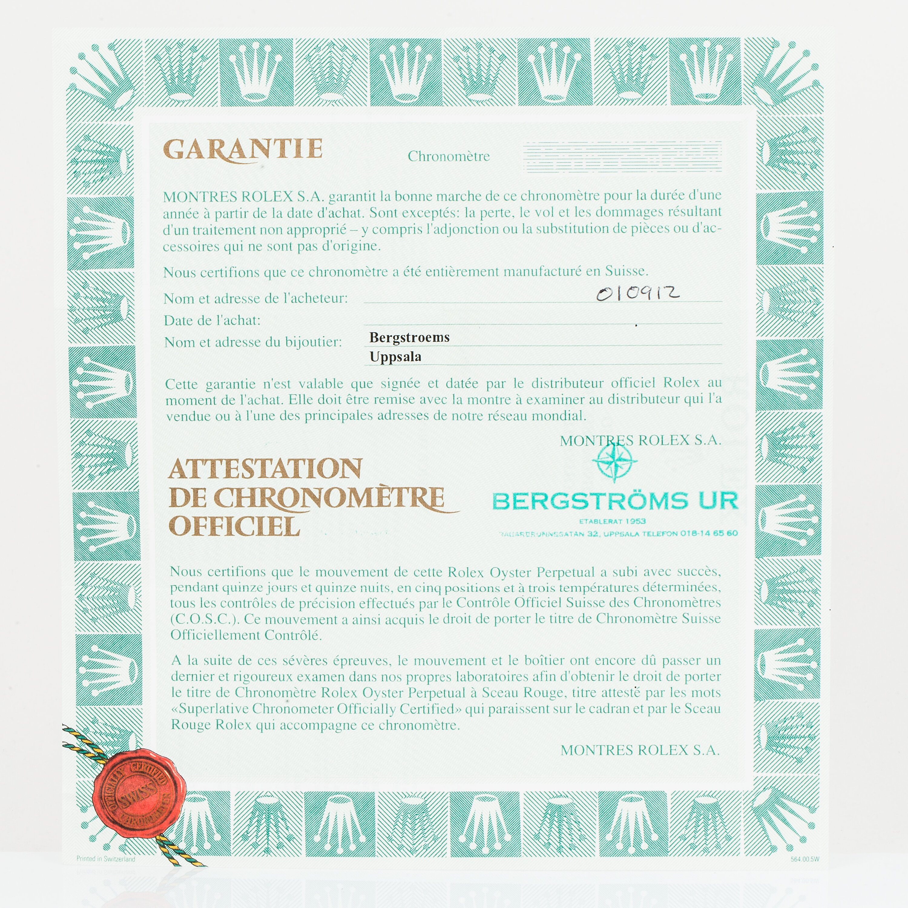 Rolex Submariner Bukowskis