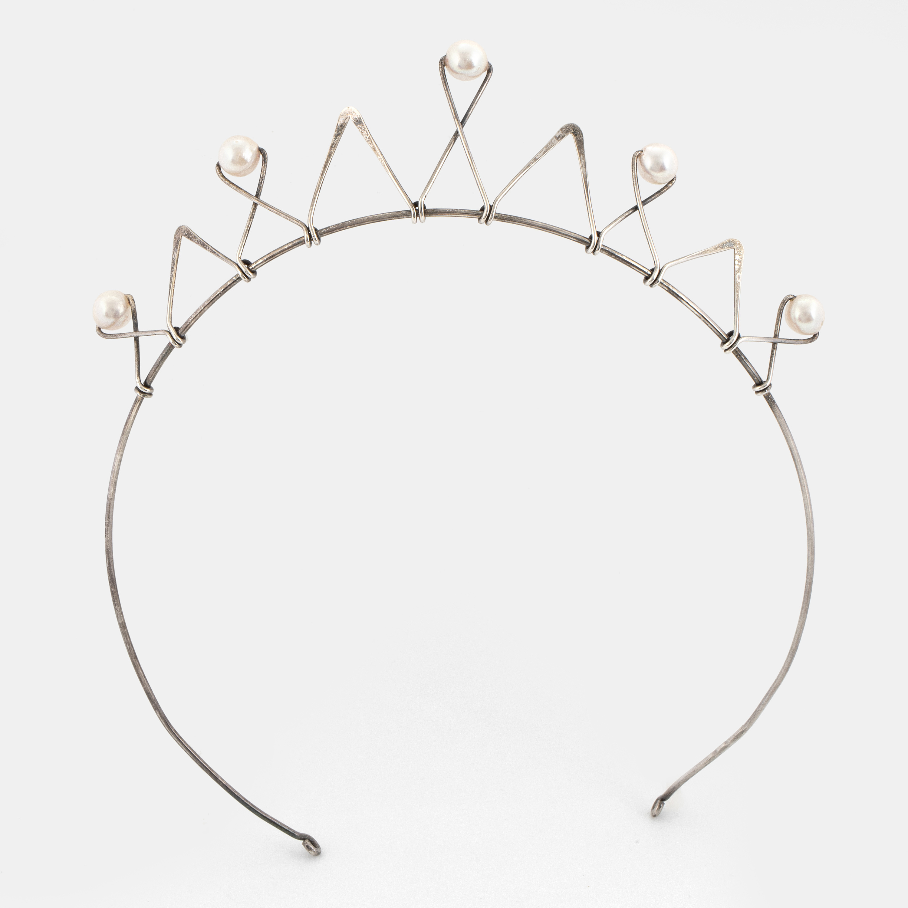 Diadem guld Stjärnor med strass och pärlor