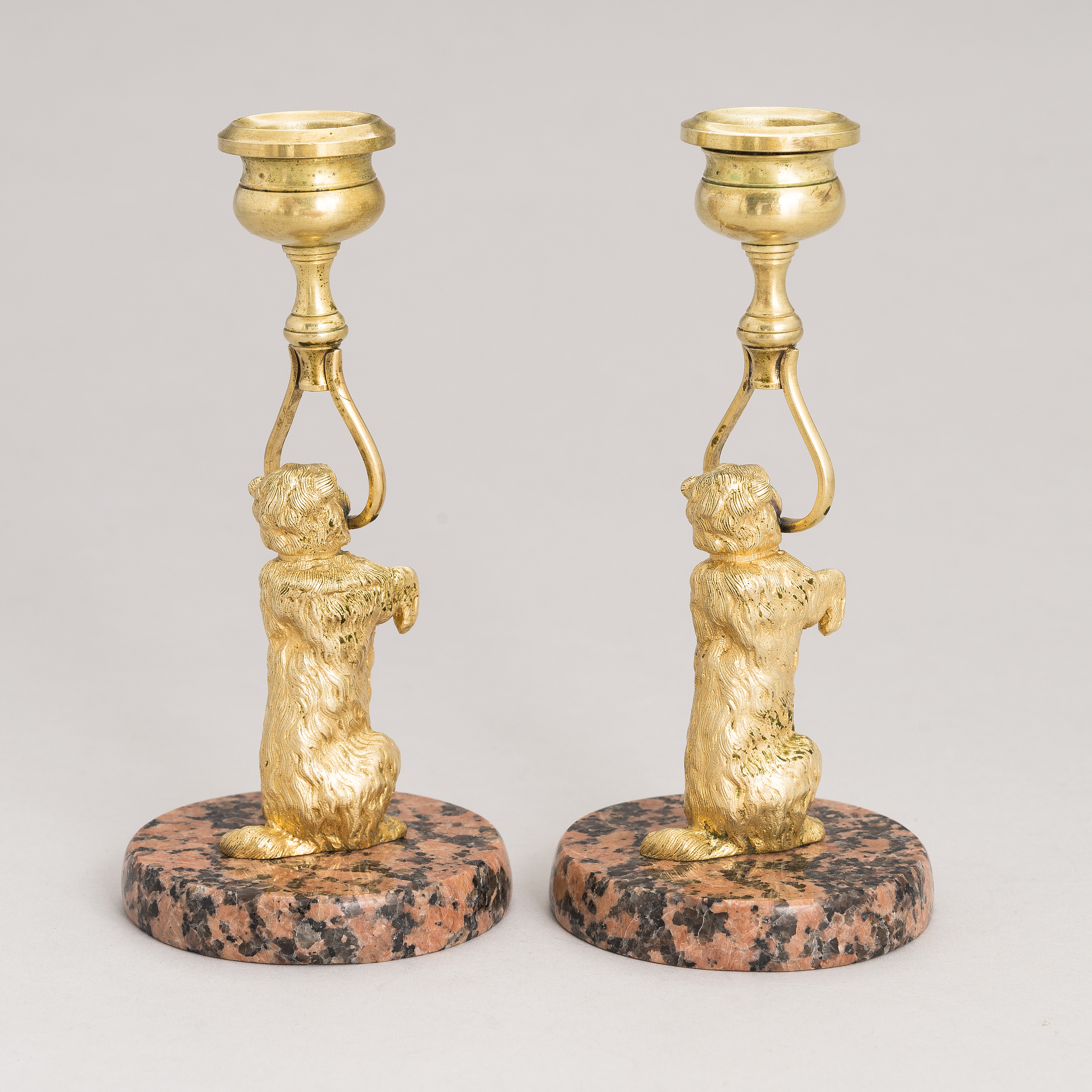A 19th century Russian Candle Sticks Bukowskis
