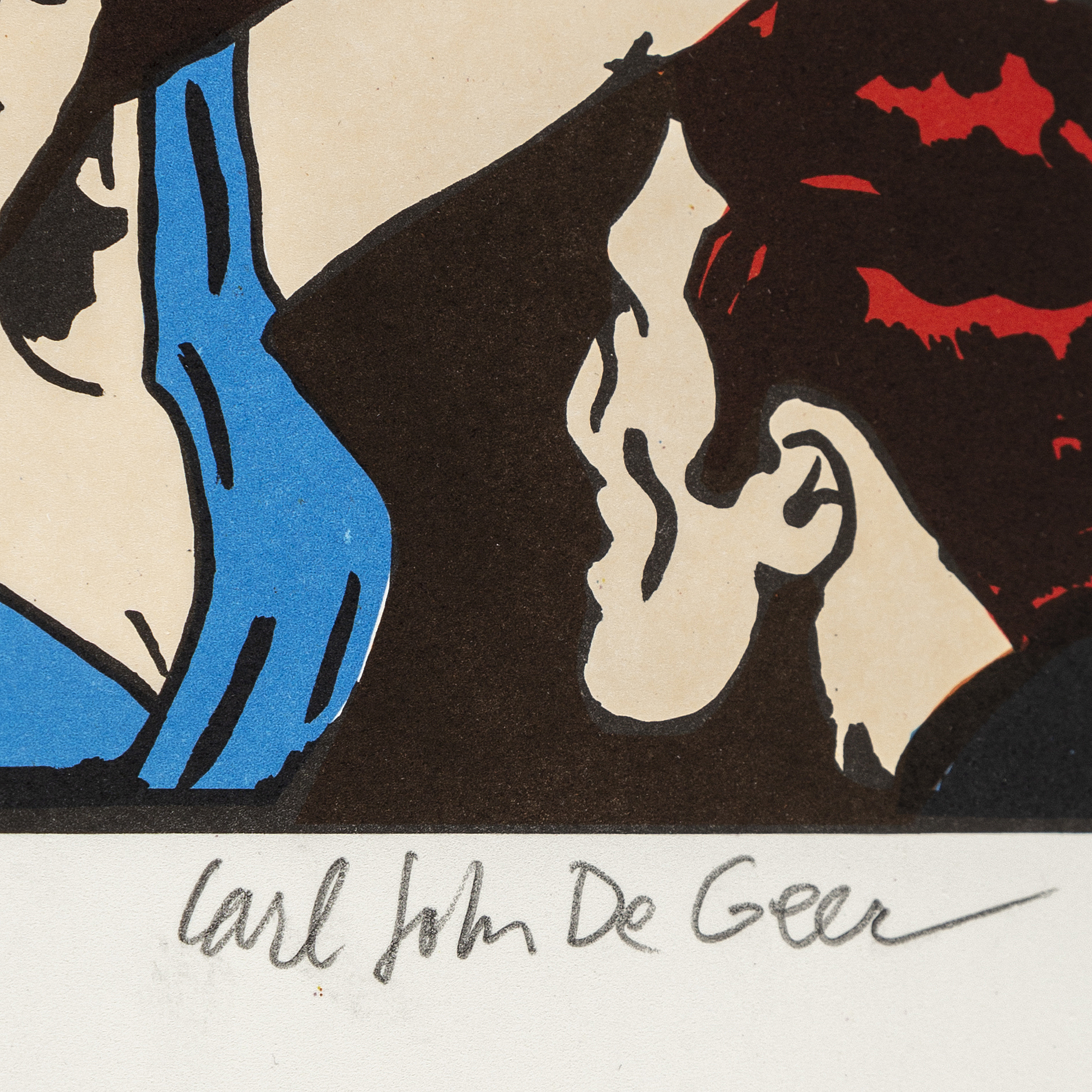 CARL JOHAN DE GEER, färglitografi, signerad och numrerad, 122/290 ...