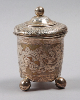122537. LOCKBÄGARE, silver, barockstil, 1950.