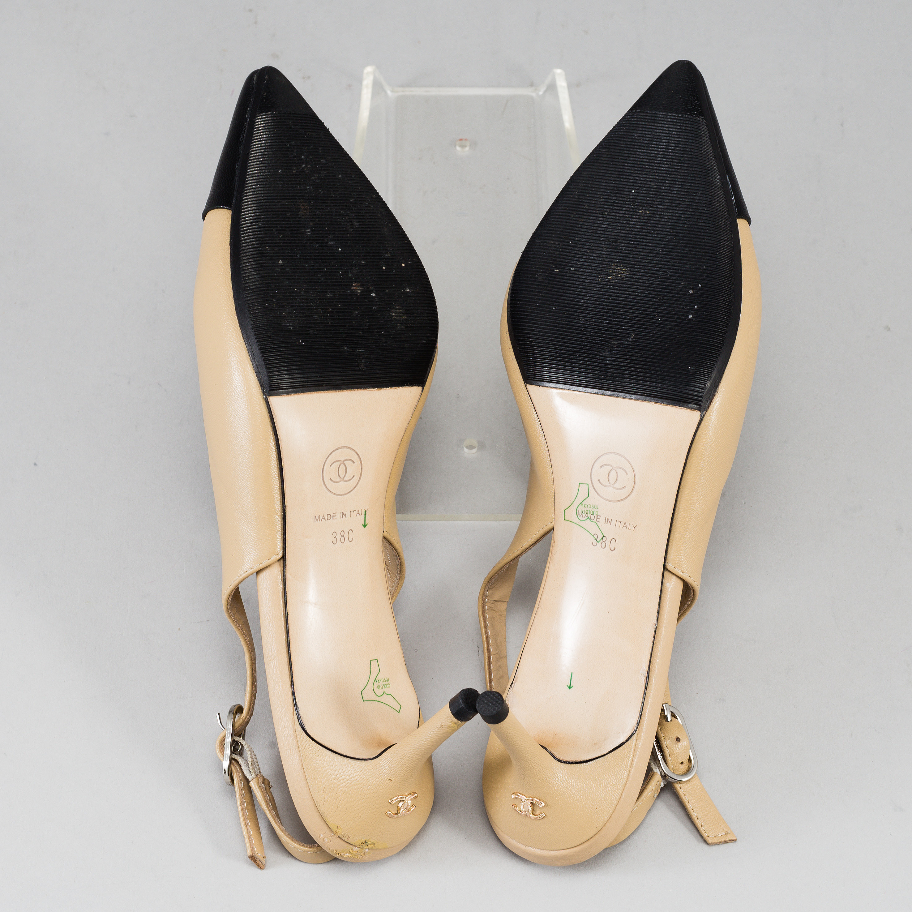 CHANEL, slingbacks, size 38c. Bukowskis