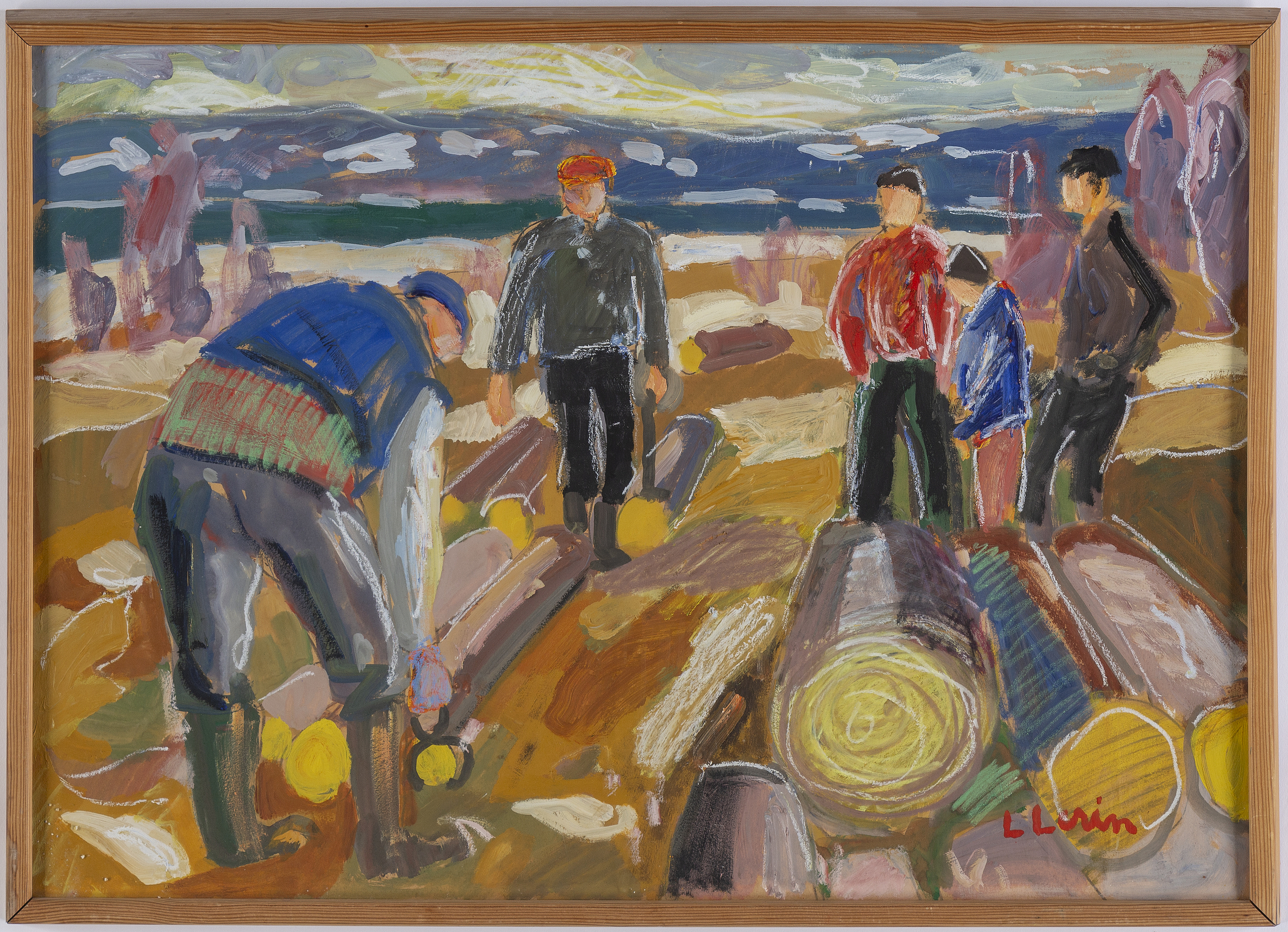 LARS LERIN, mixed media, signed L Lerin. - Bukowskis