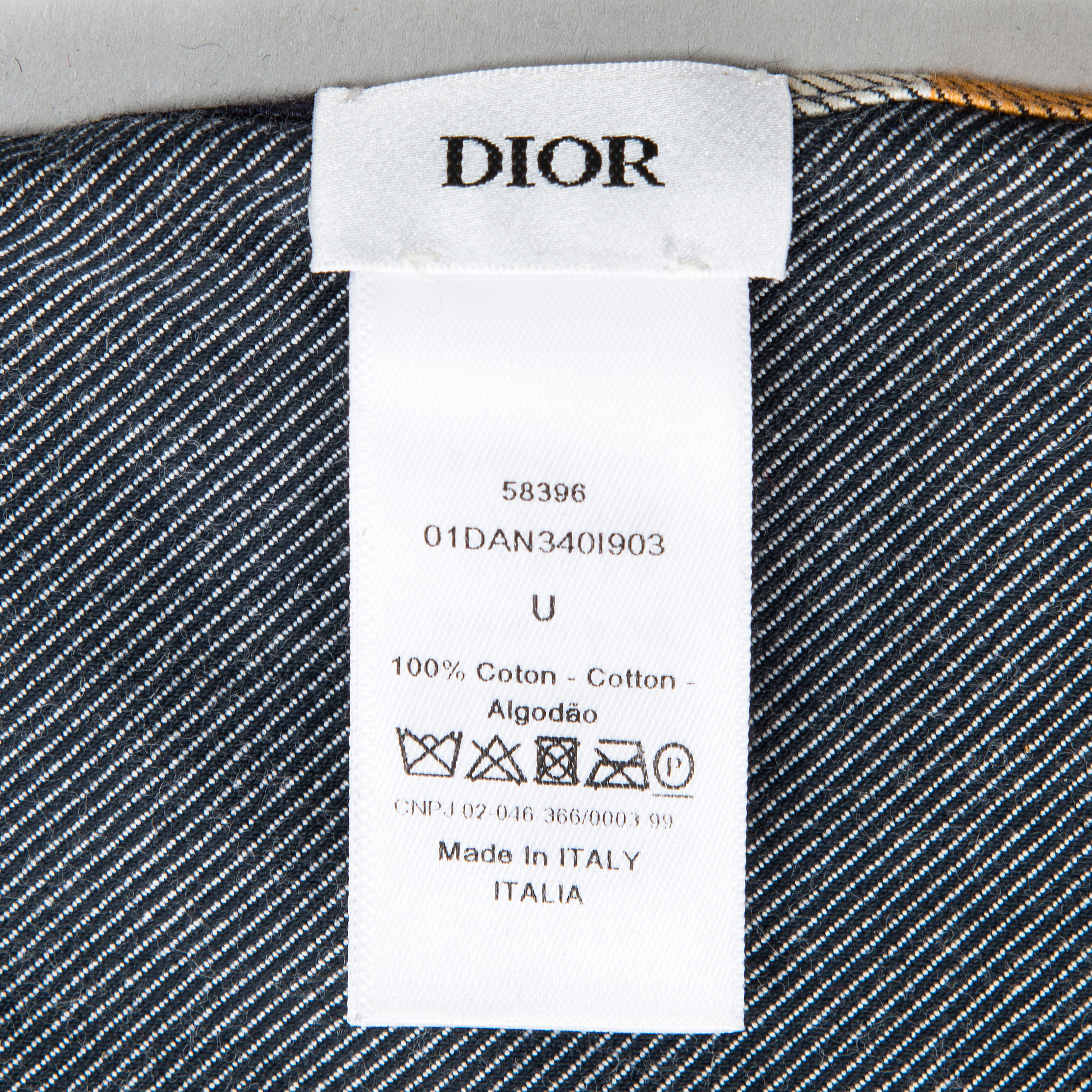 dior blue throw