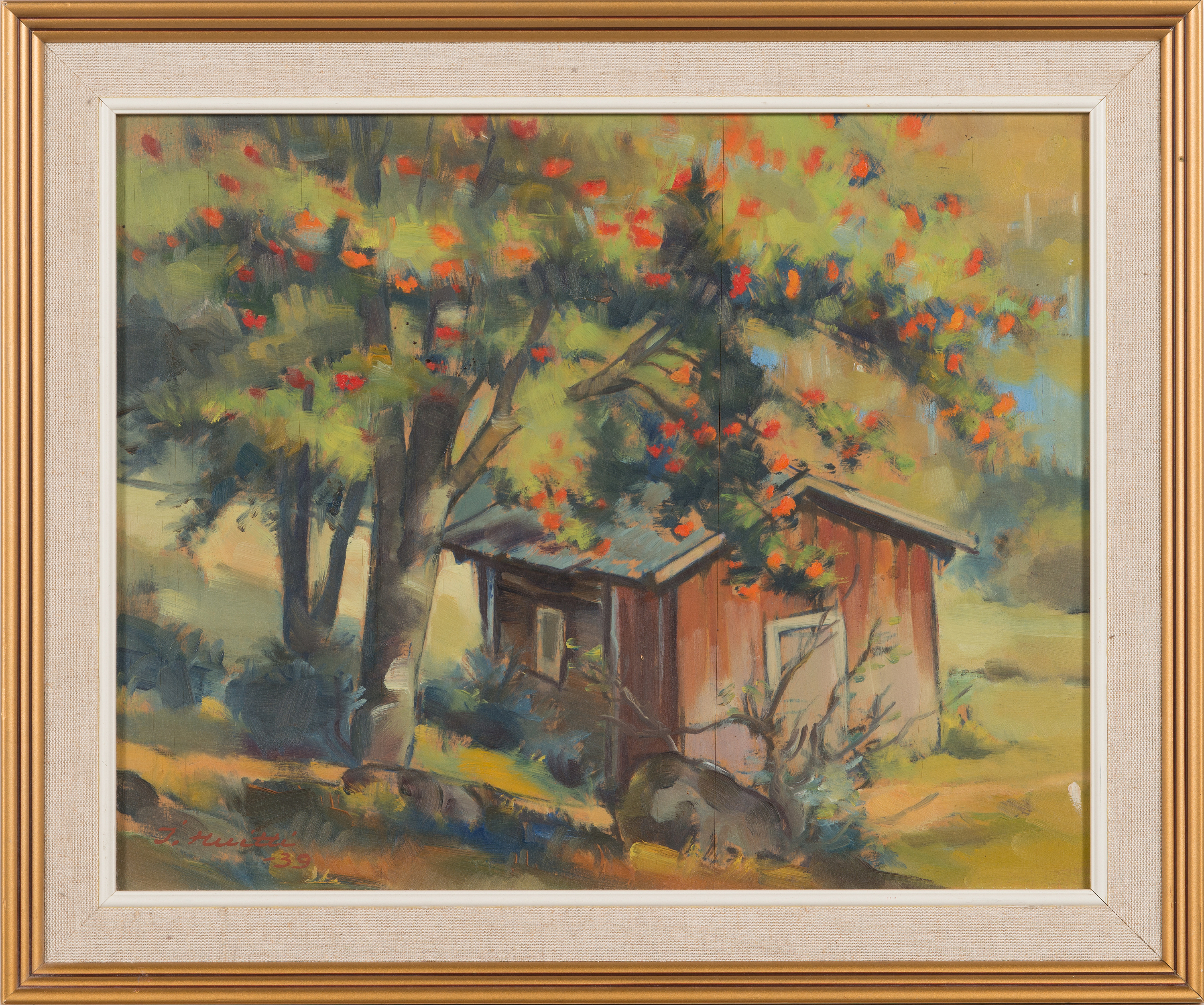 Ilmari Huitti Oil On Panel Signed And Dated 39 Bukowskis