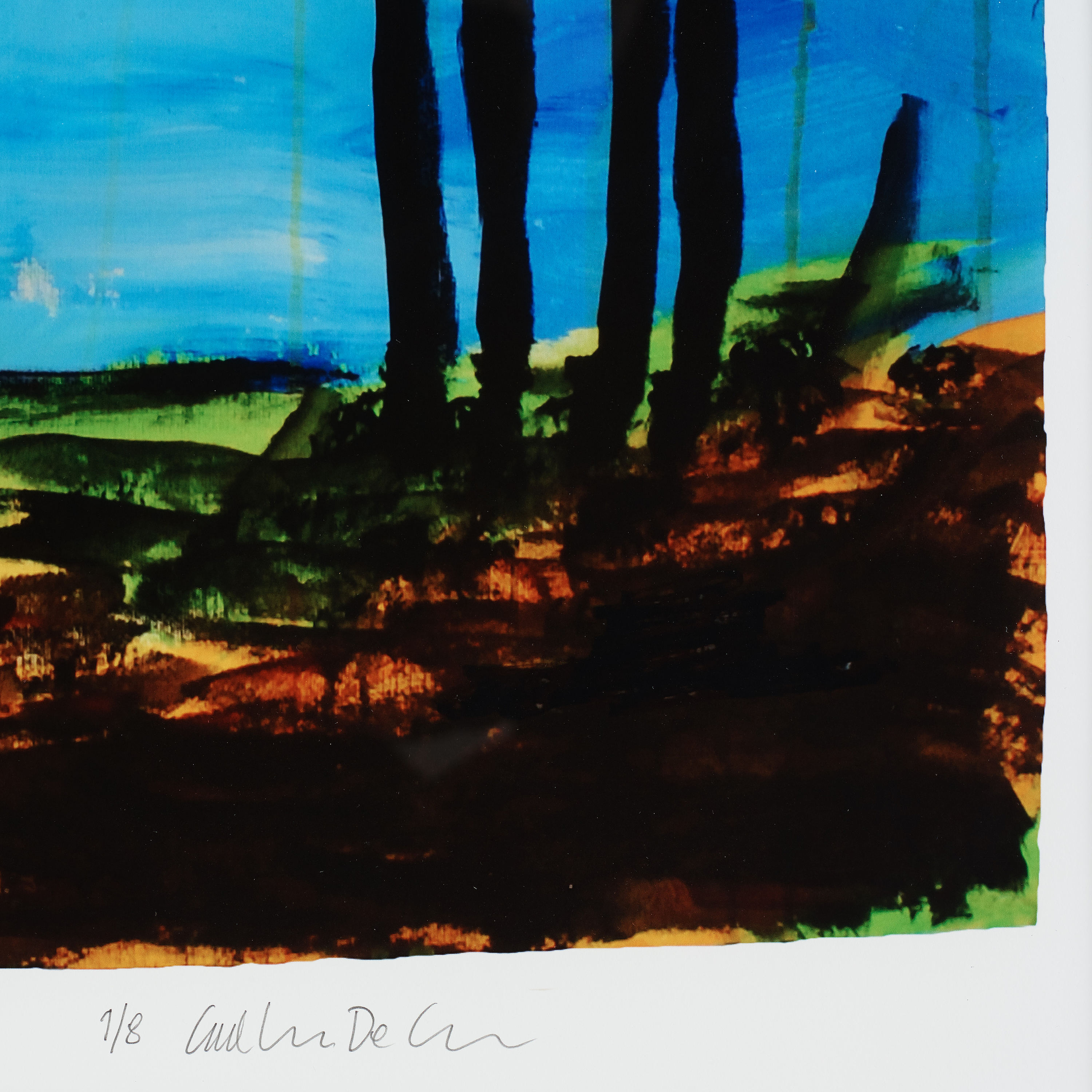 Carl Johan De Geer, färglitografi, signerad 1/8. - Bukowskis